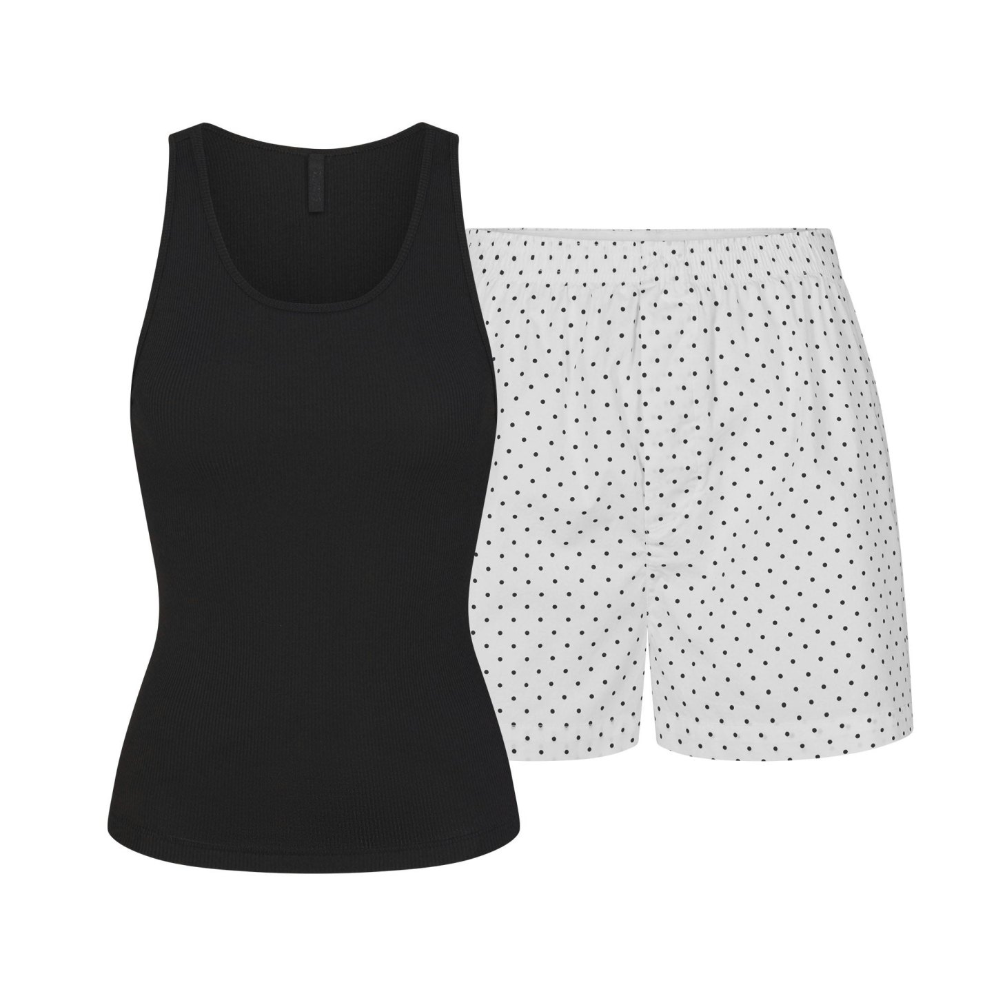 COTTON POPLIN BOXER SLEEP SET - ONYX DOT - image 26