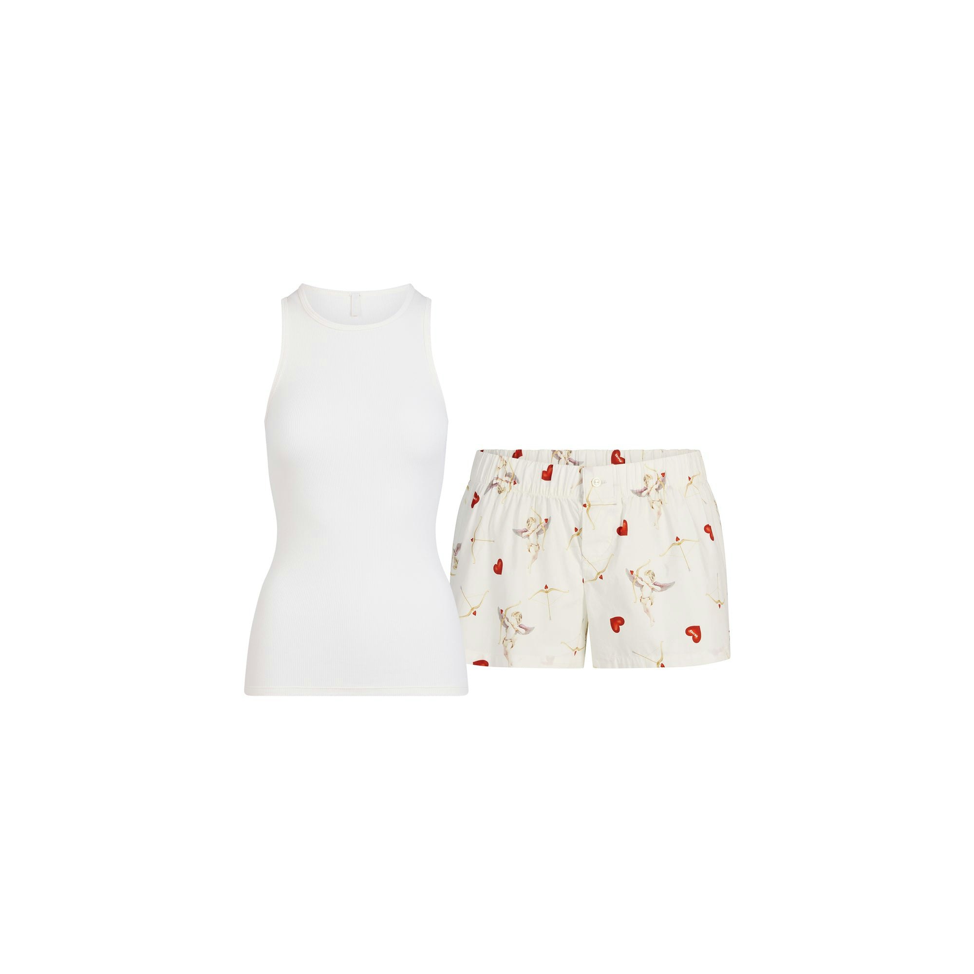 COTTON POPLIN BOXER SLEEP SET - MARBLE CHERUB PRINT - image 19