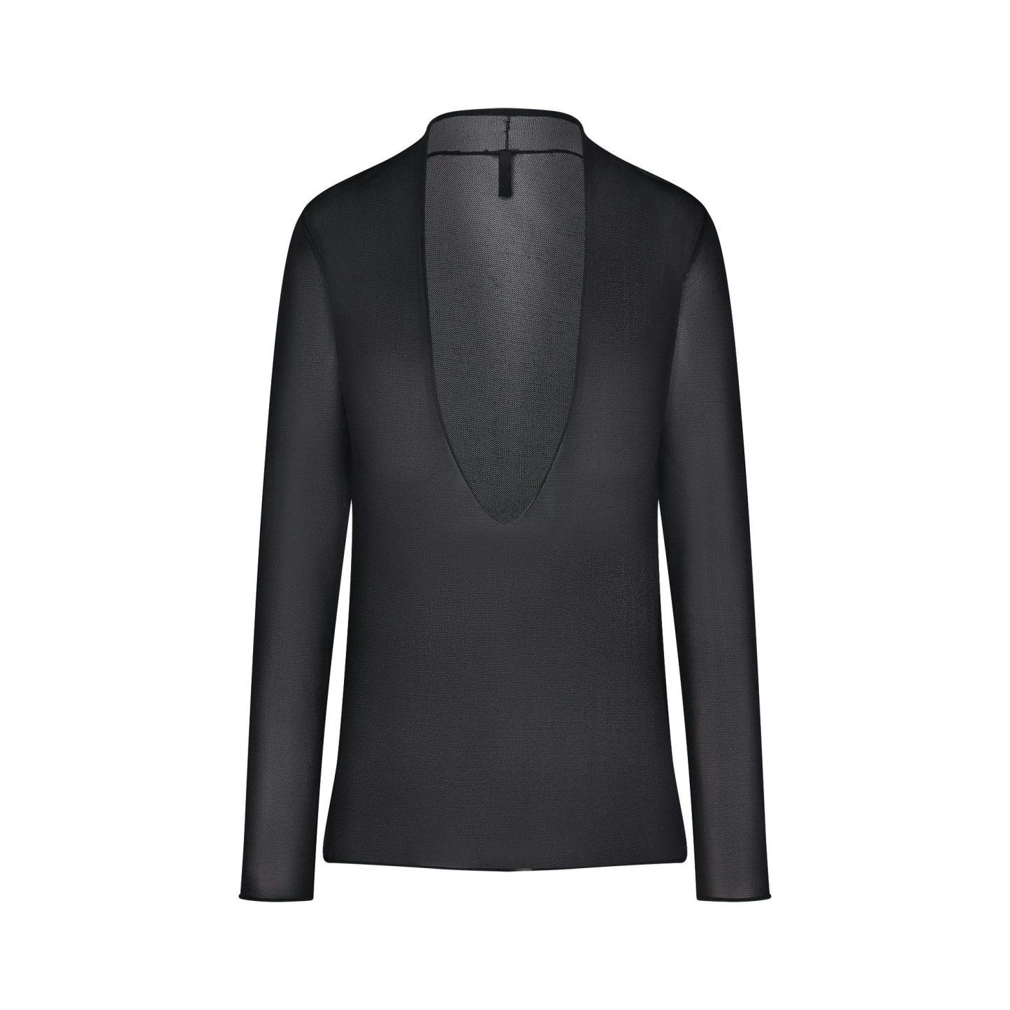 SLINKY KNIT DEEP PLUNGE TOP - OBSIDIAN - image 12