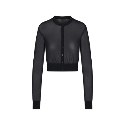 SLINKY KNIT CARDIGAN - OBSIDIAN - image 12