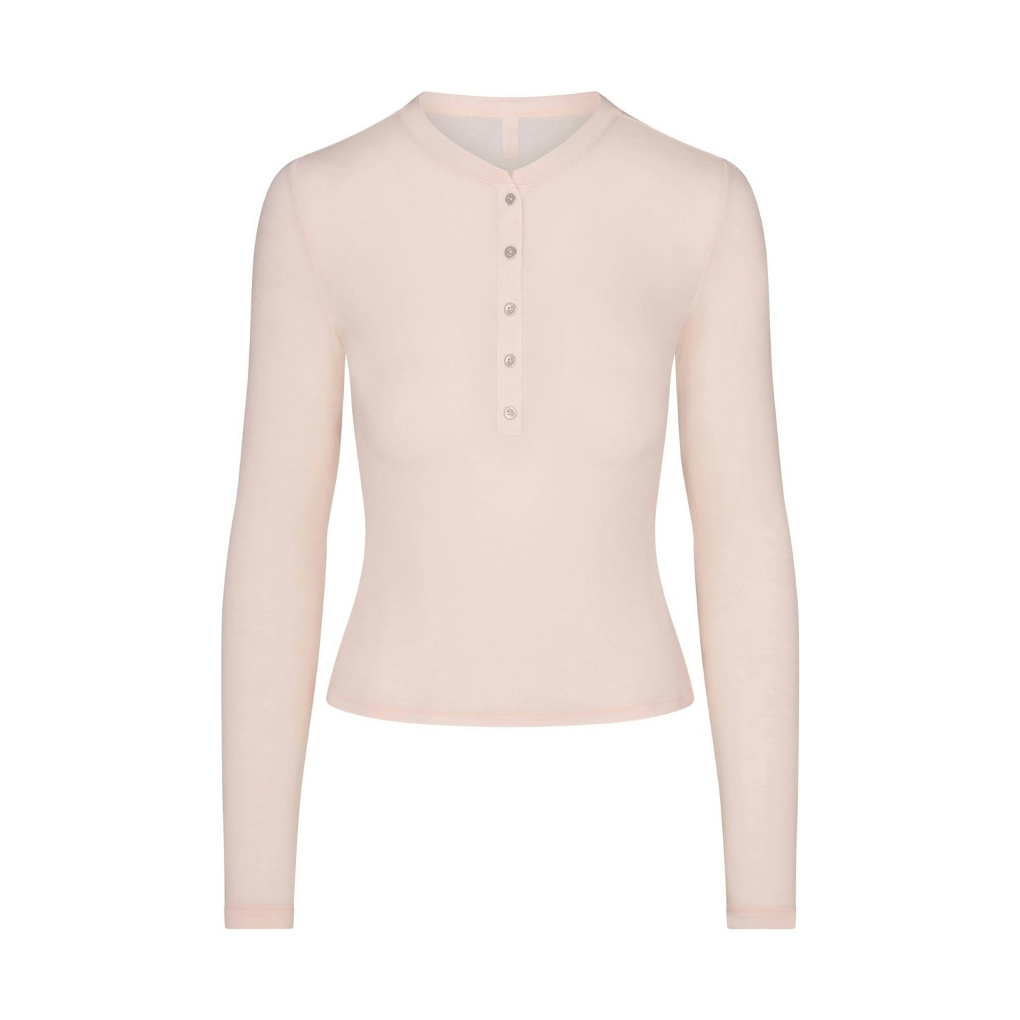 SHEER MODAL CREWNECK HENLEY - PRIMROSE - image 16