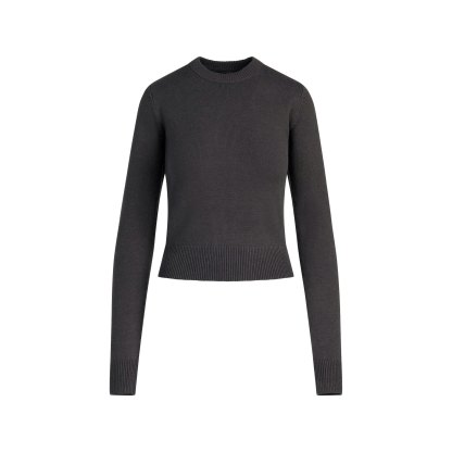 SWEATER KNITS RIBBED LONG SLEEVE FITTED CREW NECK - ASH - image 22