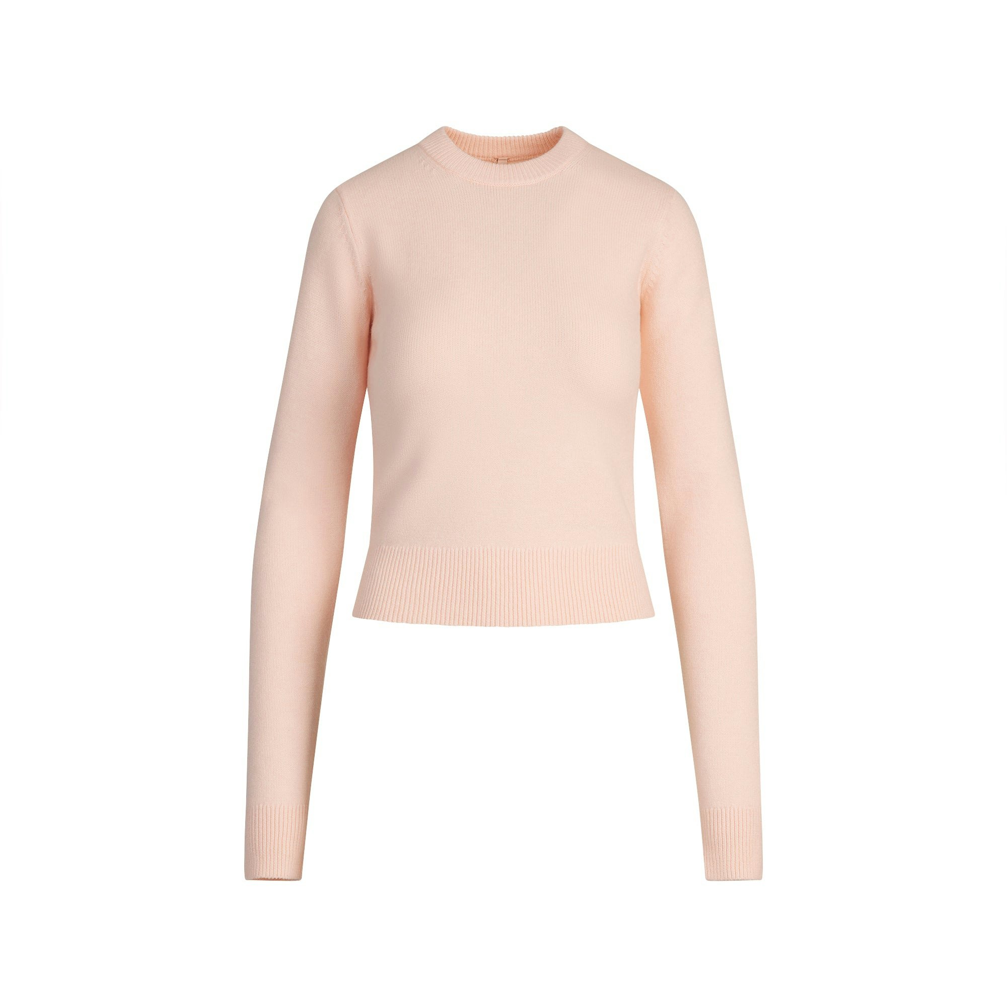 SWEATER KNITS RIBBED LONG SLEEVE FITTED CREW NECK - PRIMROSE - image 7