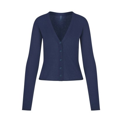 FEATHERWEIGHT CASHMERE CARDIGAN - INDIGO - image 16