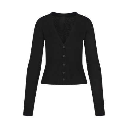 FEATHERWEIGHT CASHMERE CARDIGAN - ONYX - image 21