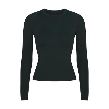 NikeSKIMS AIRY LONG SLEEVE CREW NECK TOP - DARK TEAL - image 20