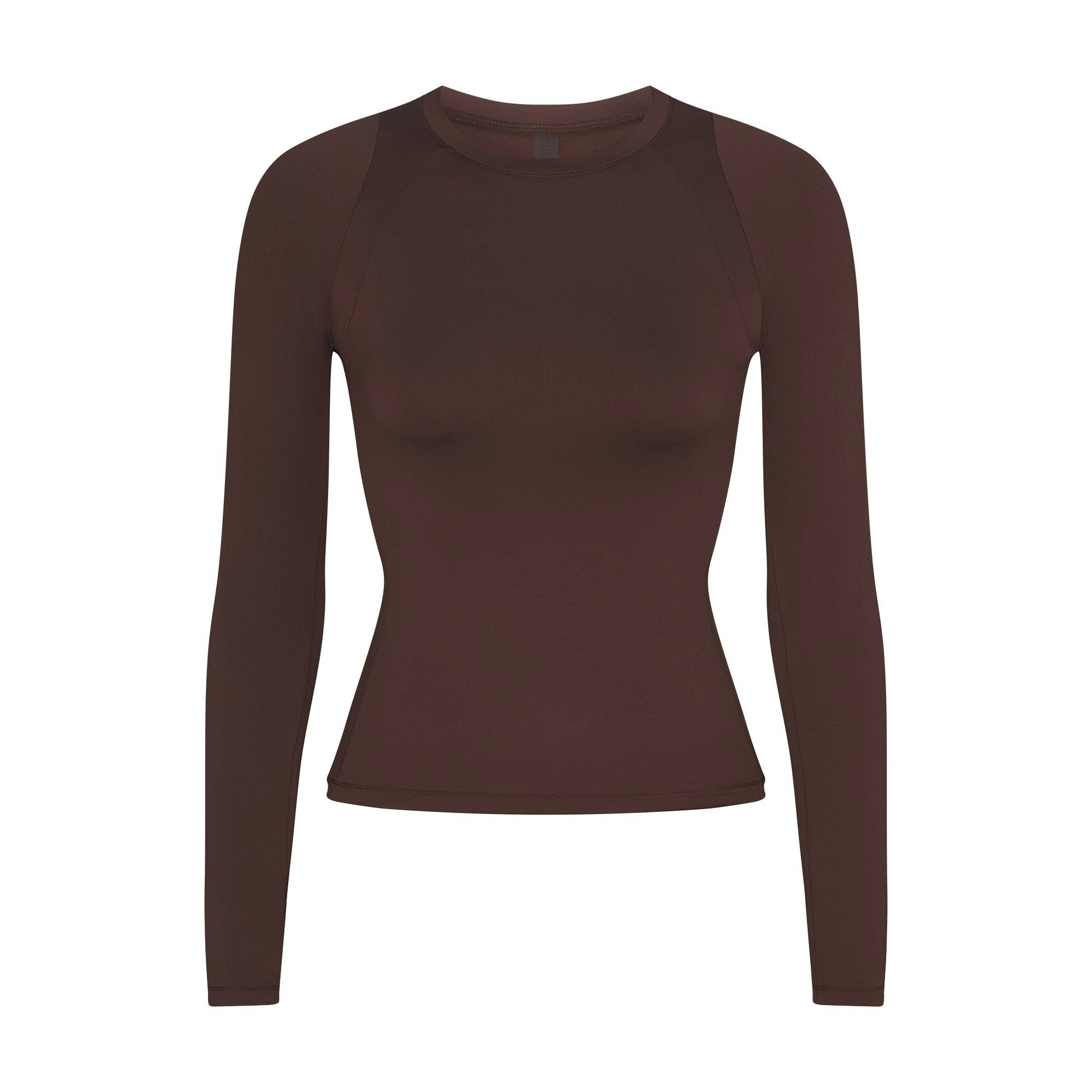 NikeSKIMS AIRY LONG SLEEVE CREW NECK TOP - DARK SEPIA - image 13