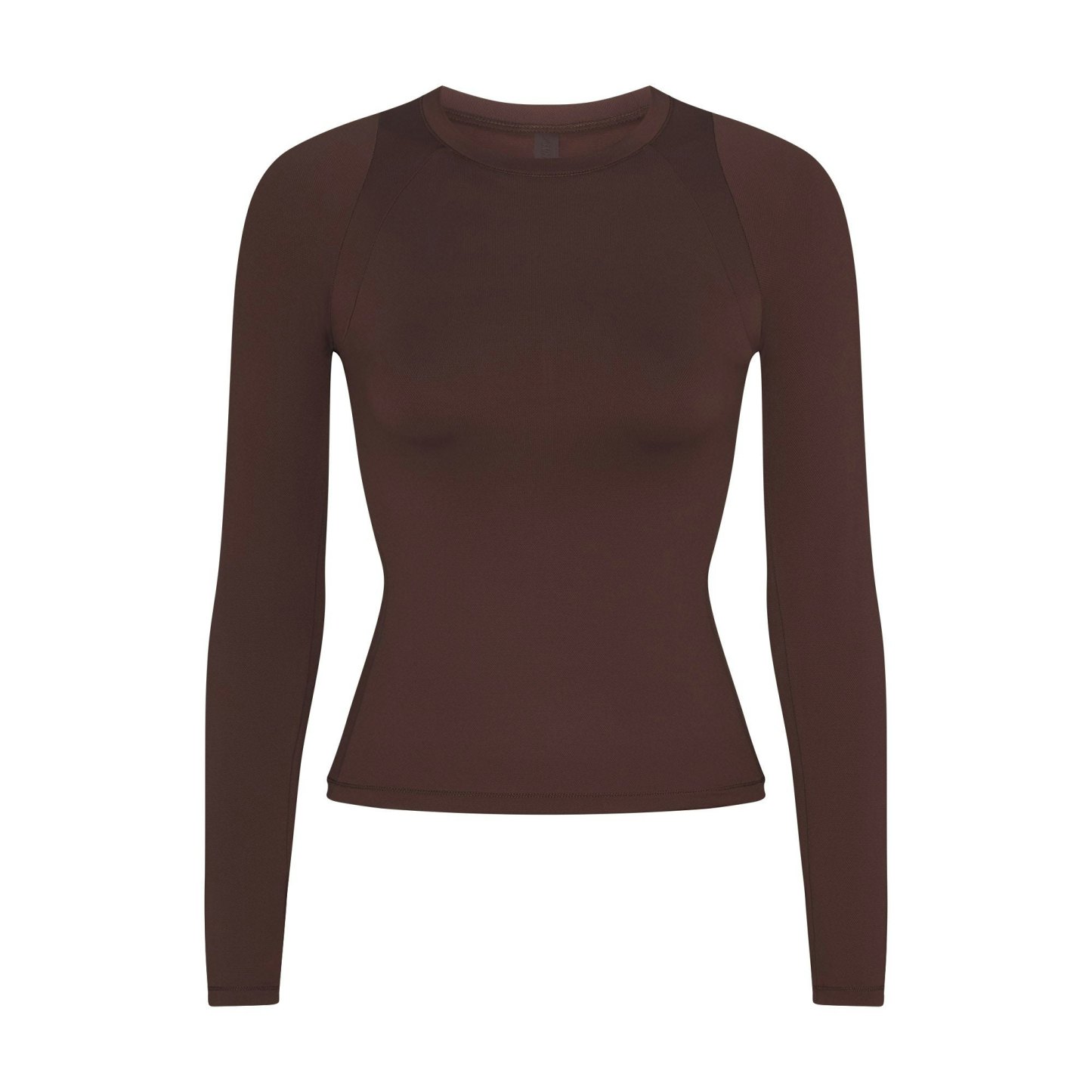NikeSKIMS AIRY LONG SLEEVE CREW NECK TOP - DARK SEPIA - image 13