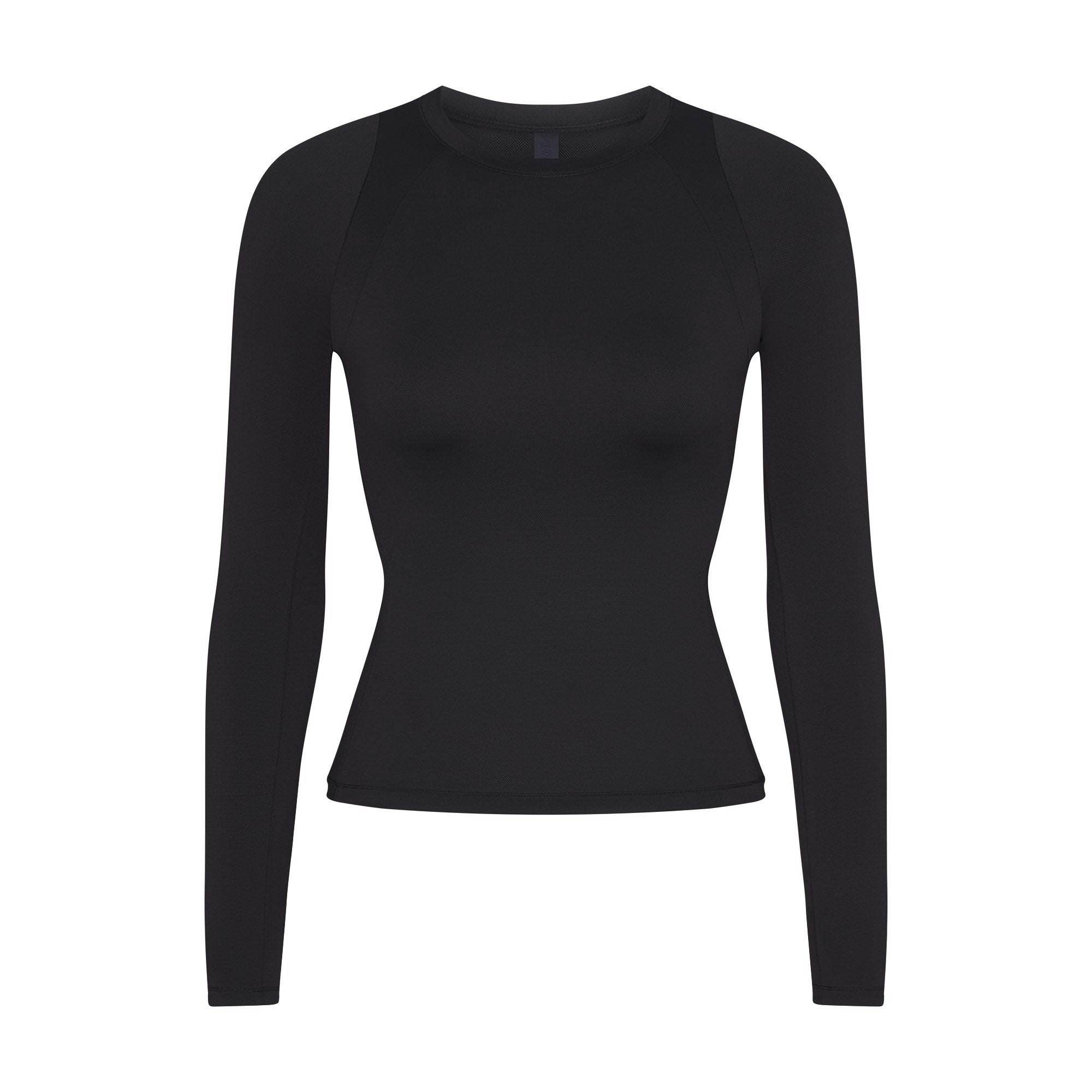 NikeSKIMS AIRY LONG SLEEVE CREW NECK TOP - OBSIDIAN - image 7