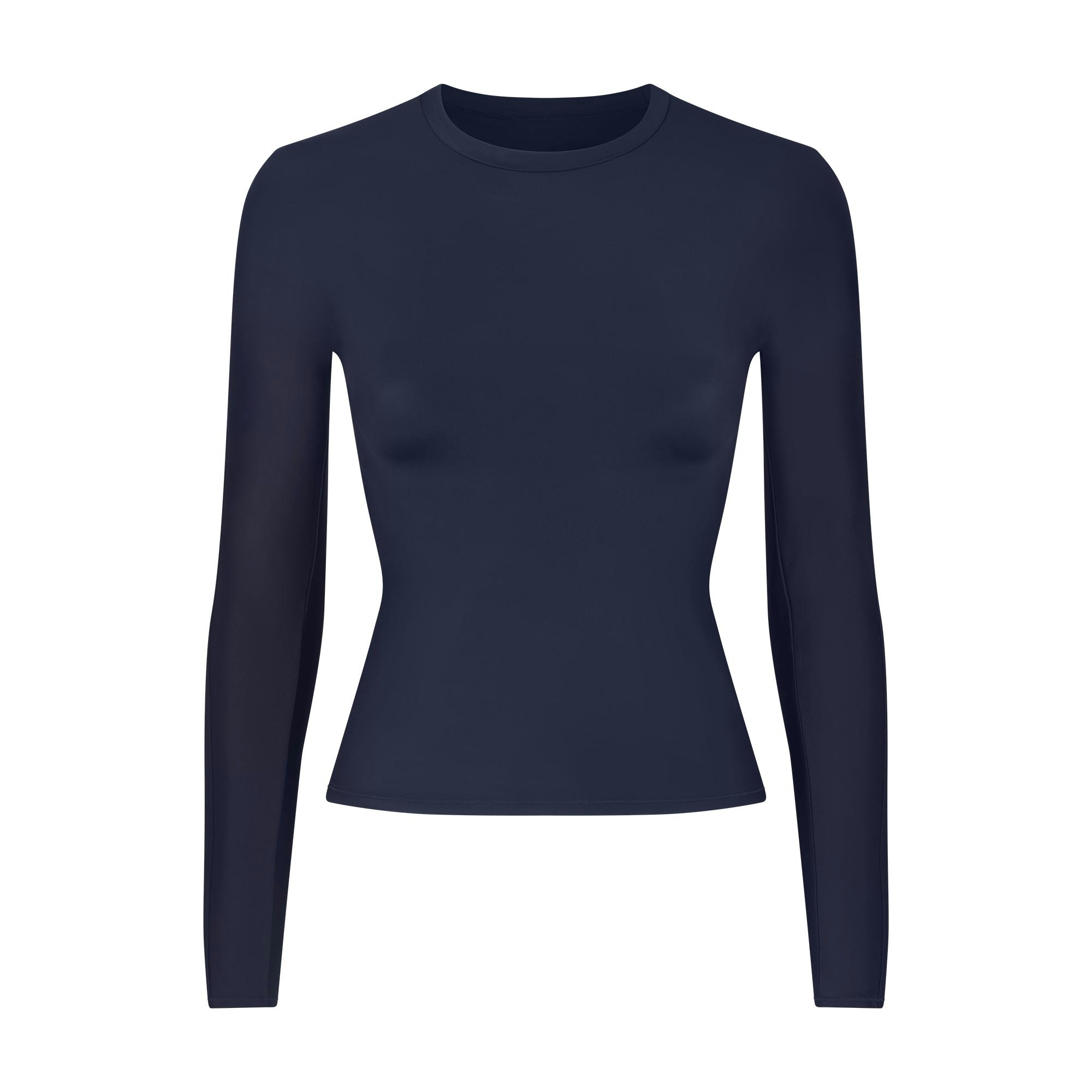 NikeSKIMS SHINE LONG SLEEVE CREW NECK TOP - NAVY - image 7