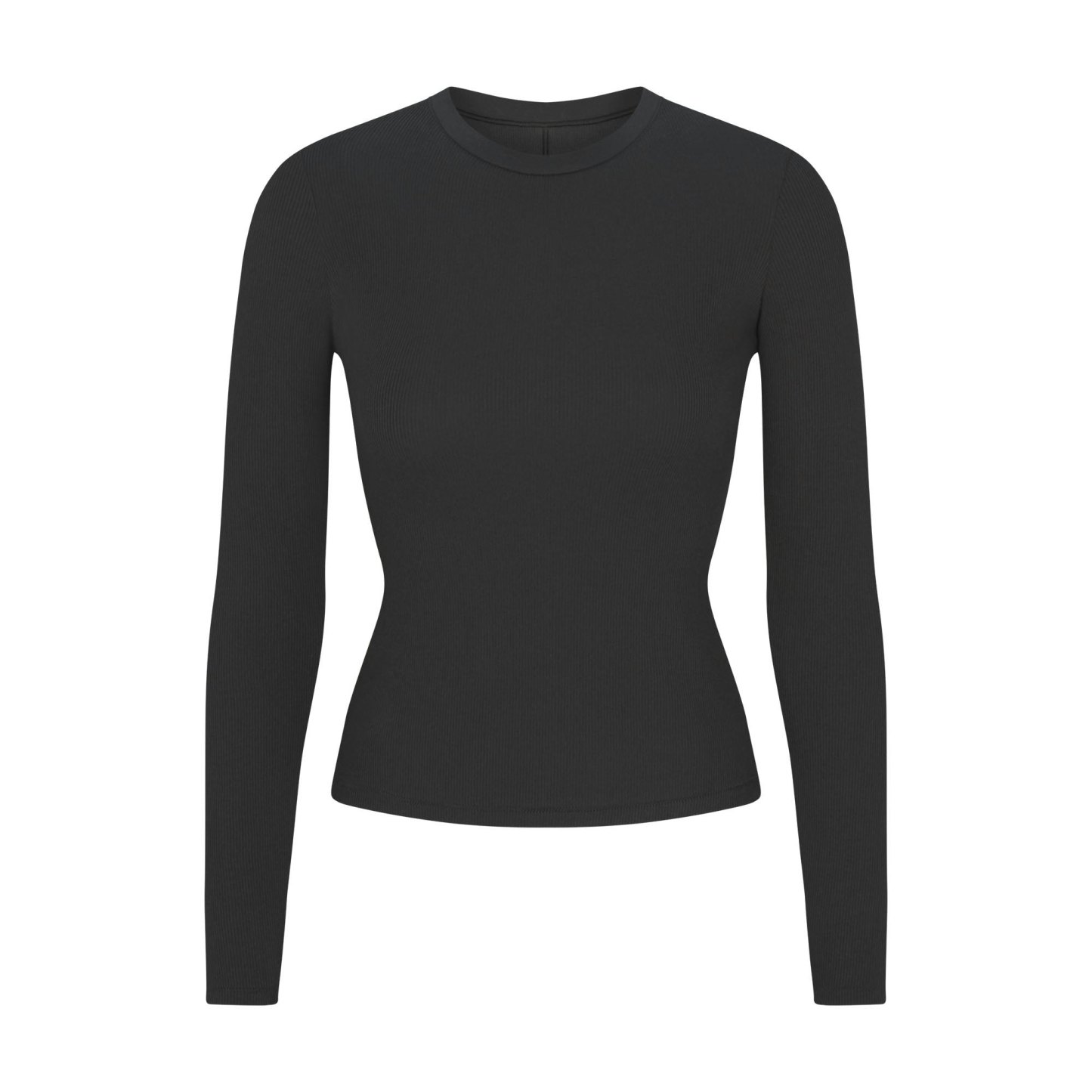 COTTON RIB LONG SLEEVE T-SHIRT - SOOT - image 6