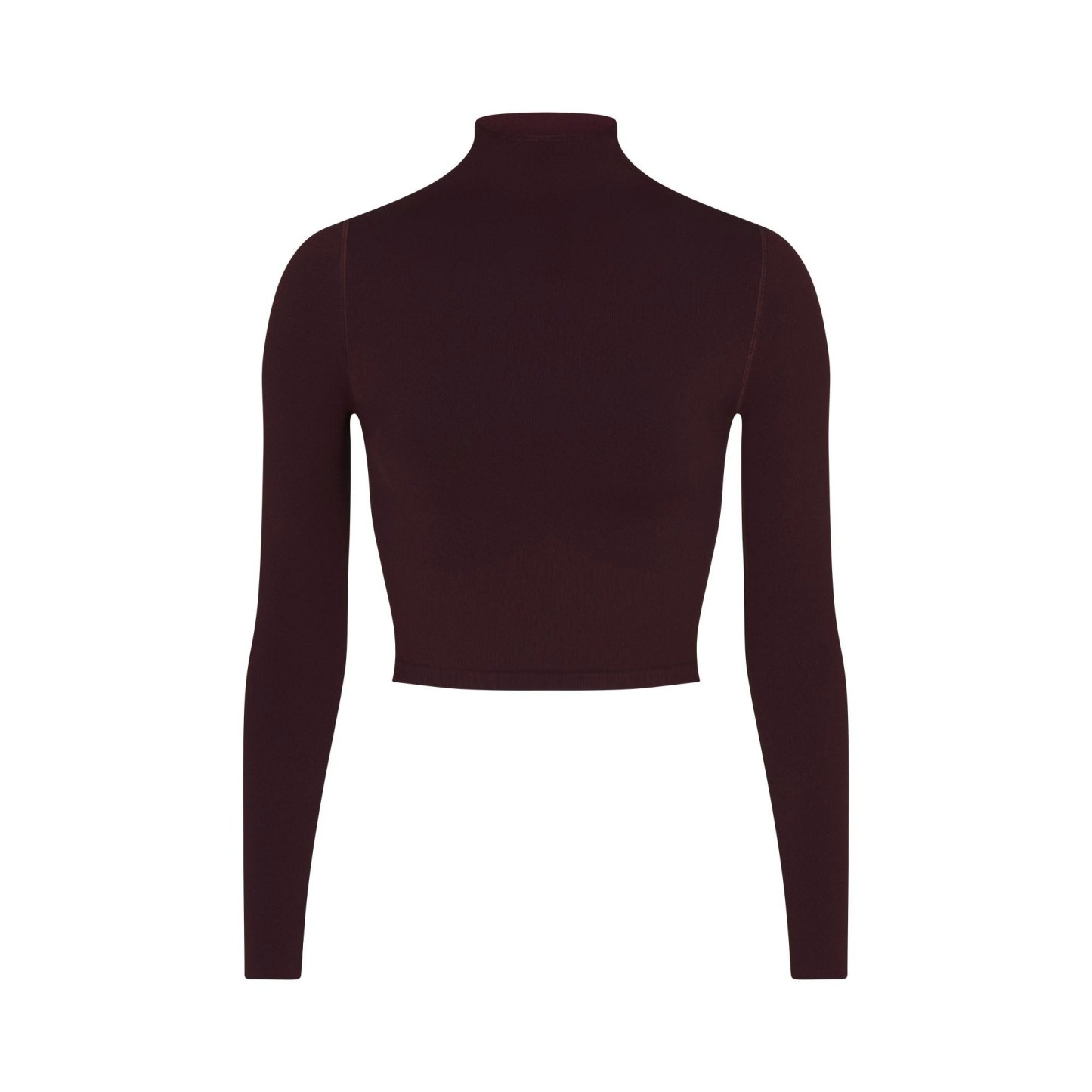 NikeSKIMS VINTAGE SEAMLESS MOCK NECK CROP TOP - CURRANT - image 26
