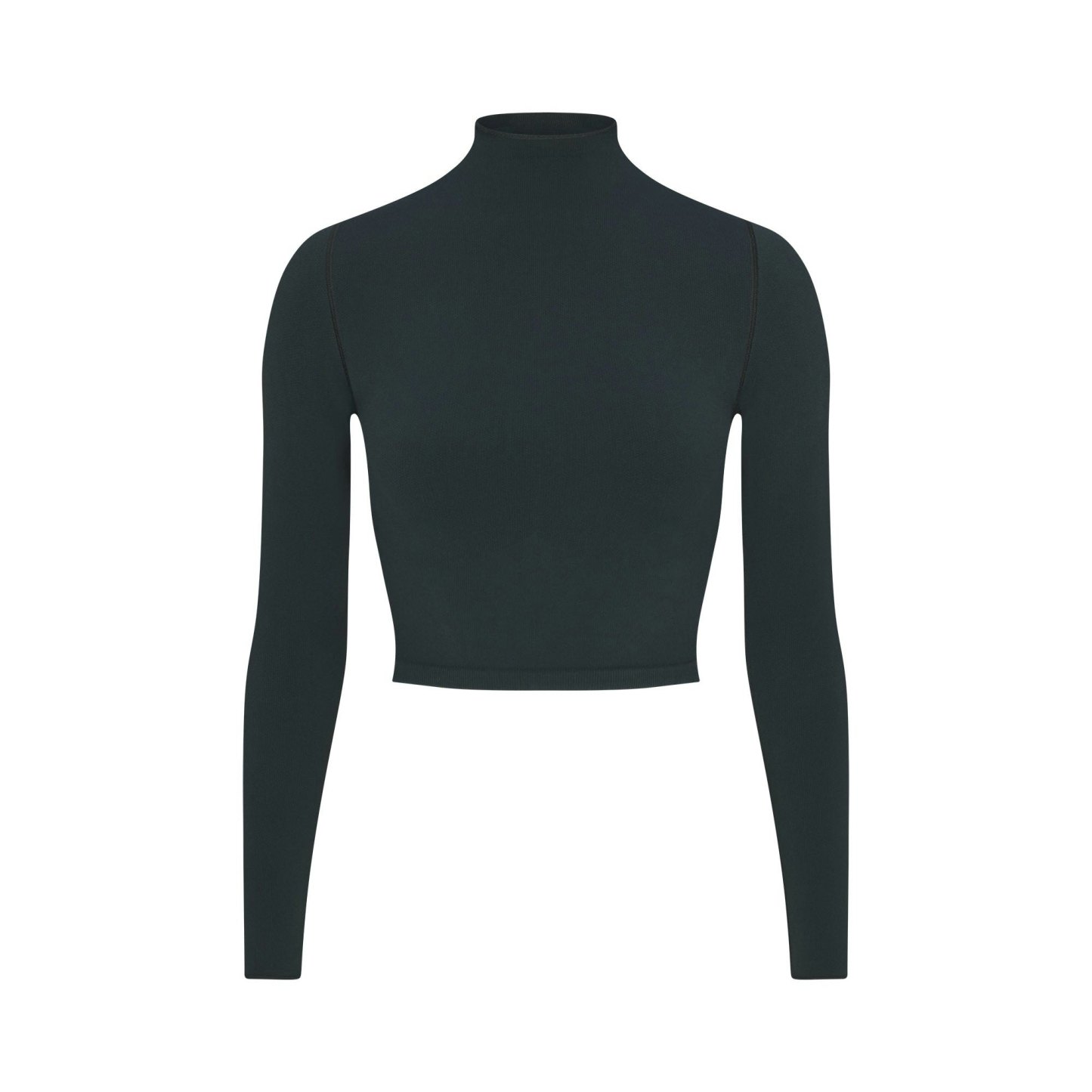 NikeSKIMS VINTAGE SEAMLESS MOCK NECK CROP TOP - DARK TEAL - image 20