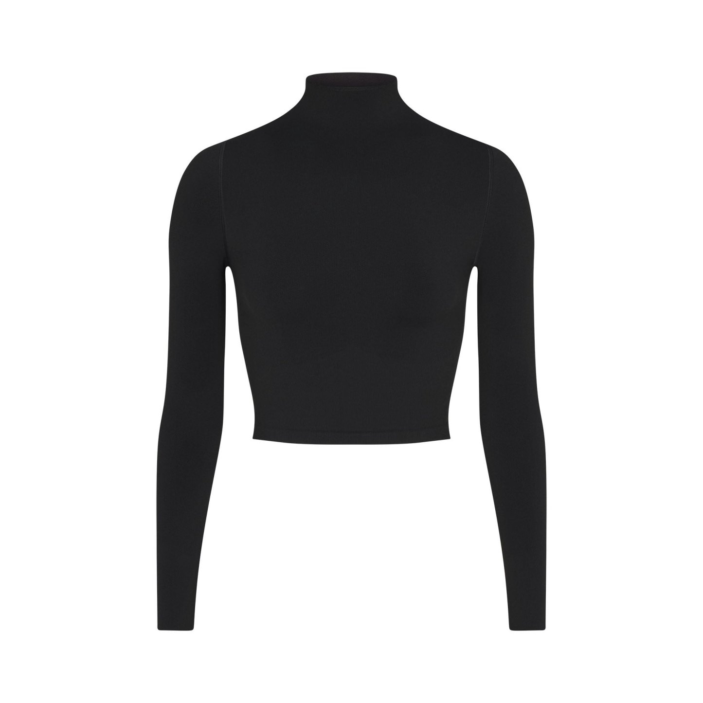 NikeSKIMS VINTAGE SEAMLESS MOCK NECK CROP TOP - OBSIDIAN - image 33