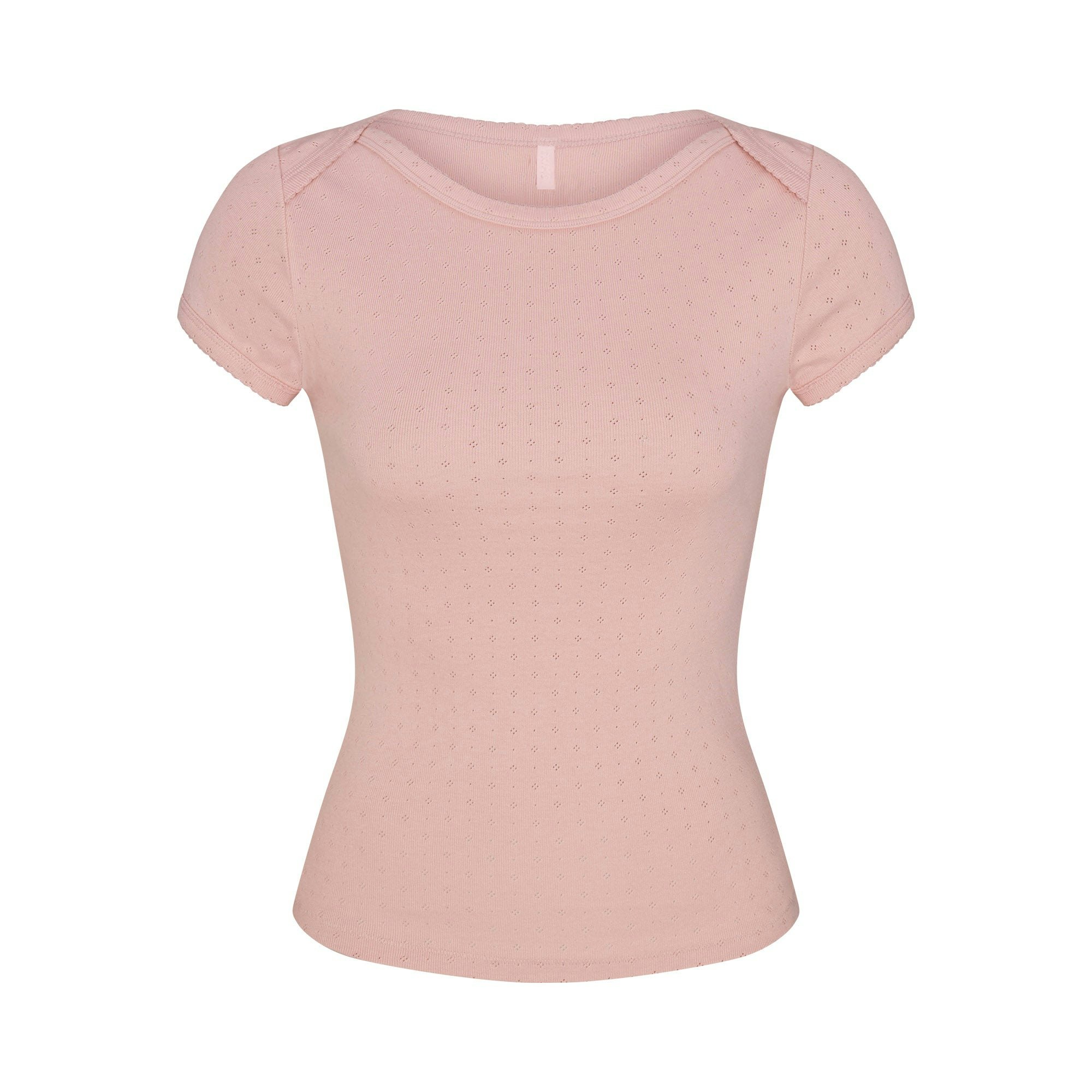 HEAVY POINTELLE BOATNECK TEE - MORGANITE - image 12