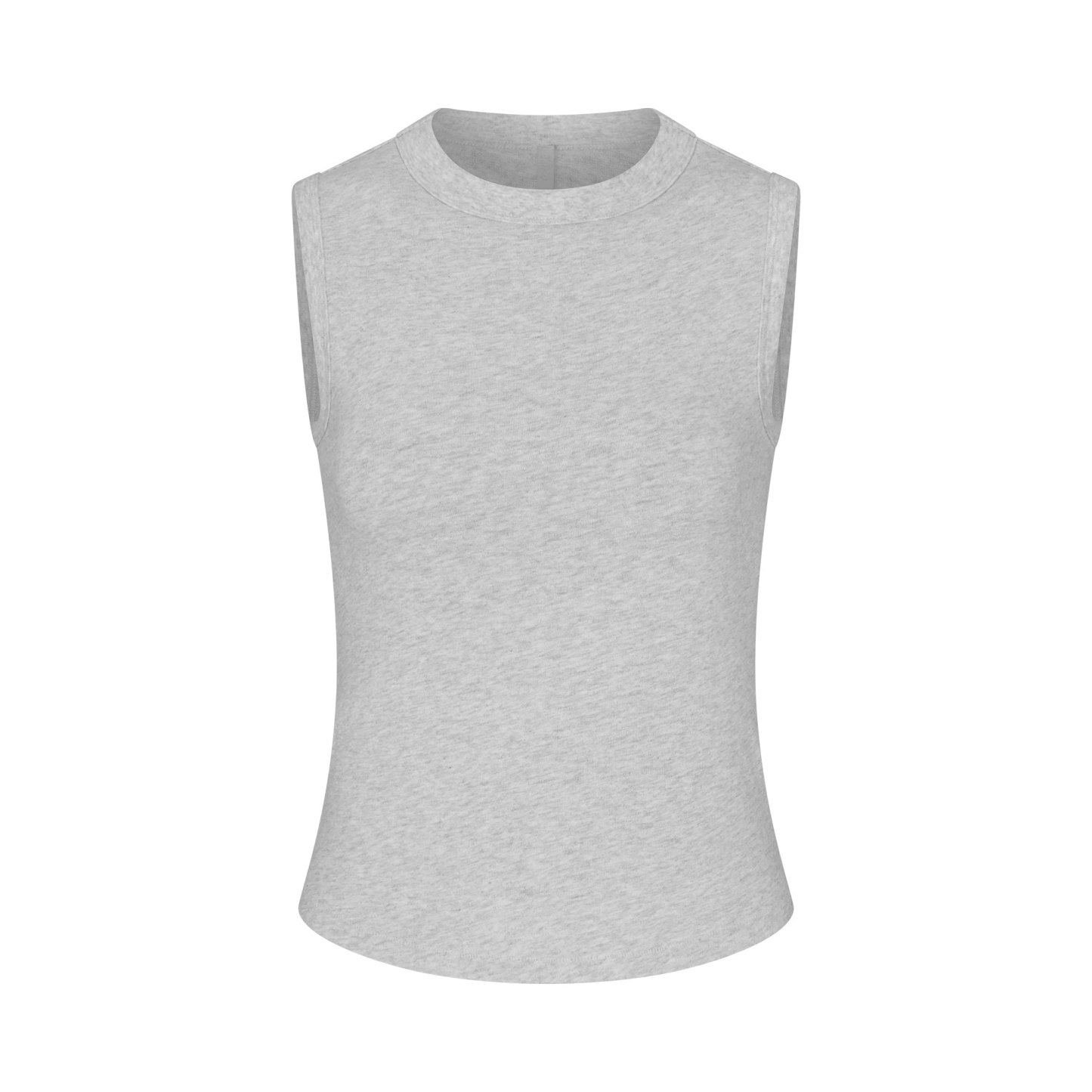 WORN IN JERSEY HIGH CREW TANK - LIGHT HEATHER GREY - image 12