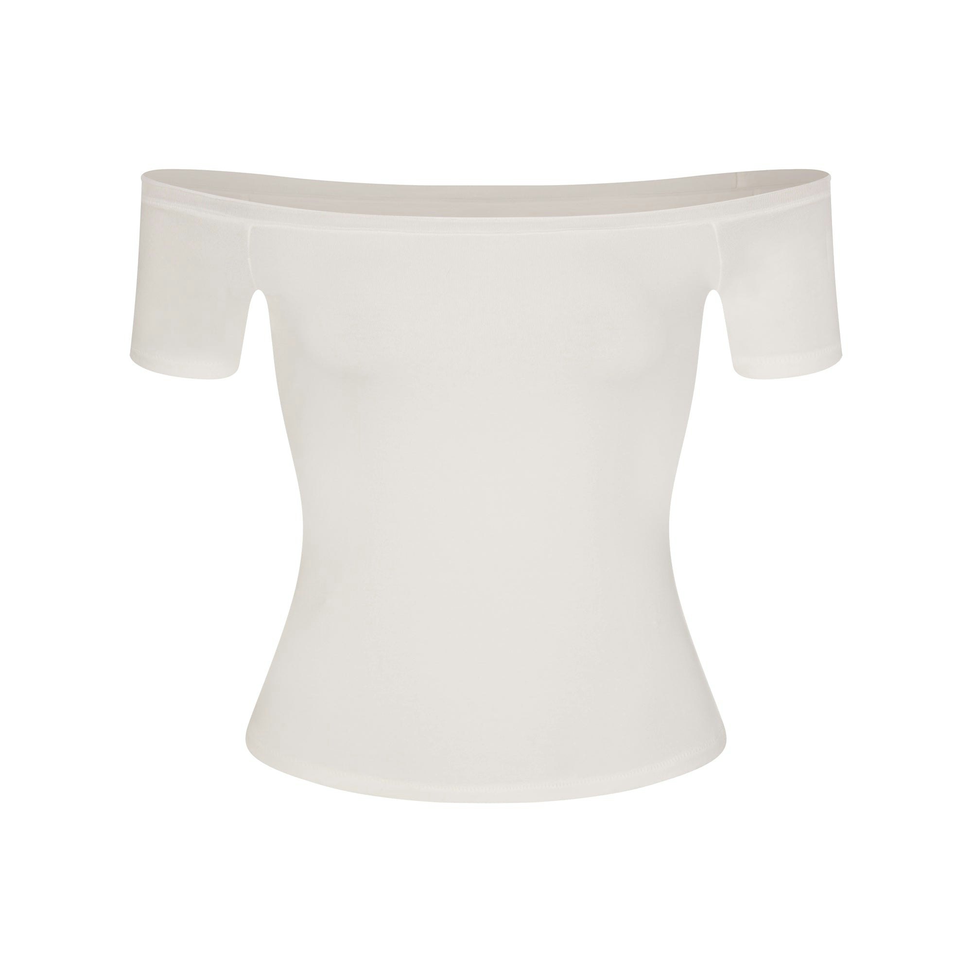 COTTON JERSEY OFF THE SHOULDER TOP - MARBLE - image 10