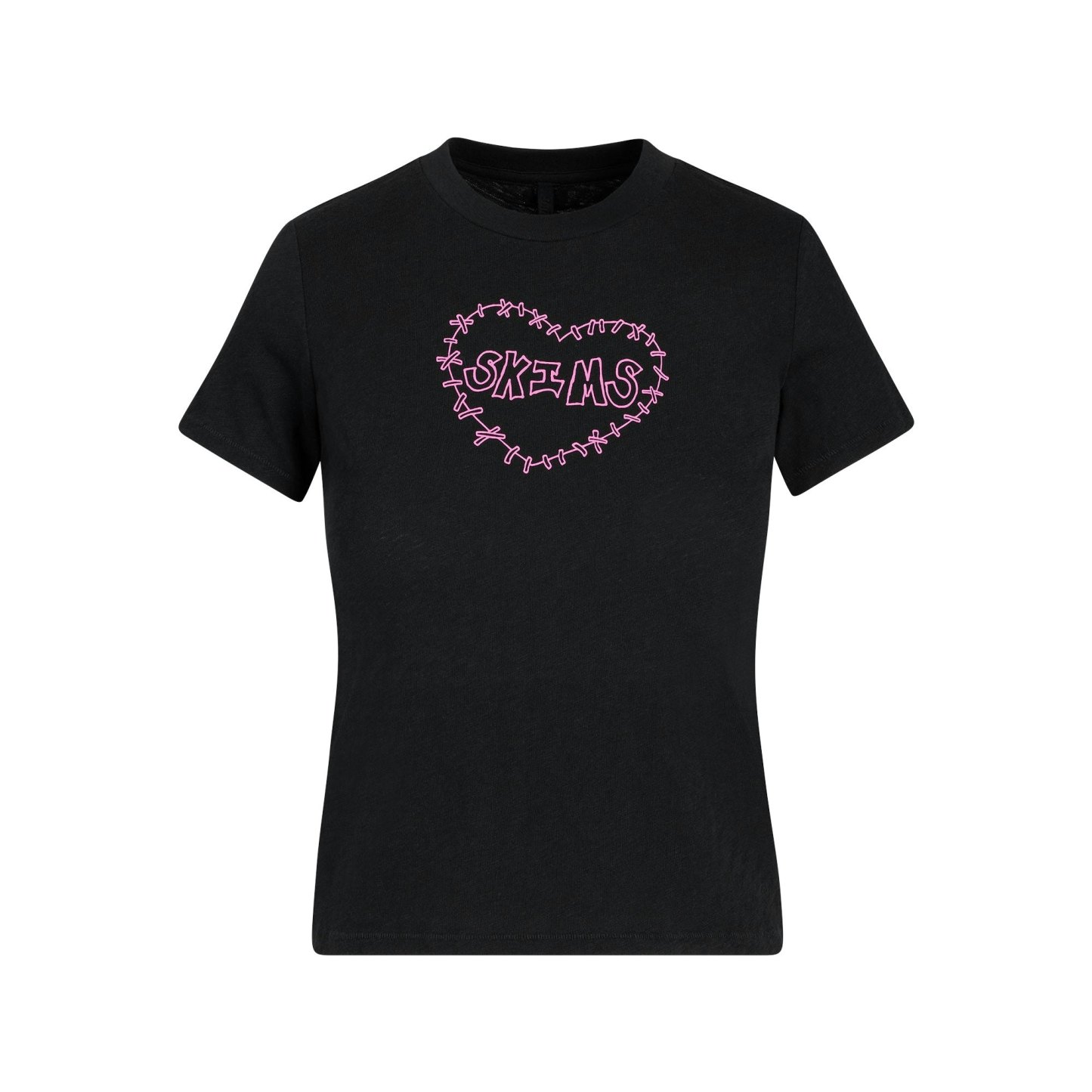 WORN IN JERSEY T-SHIRT - WASHED ONYX SKIMS HEART - image 38