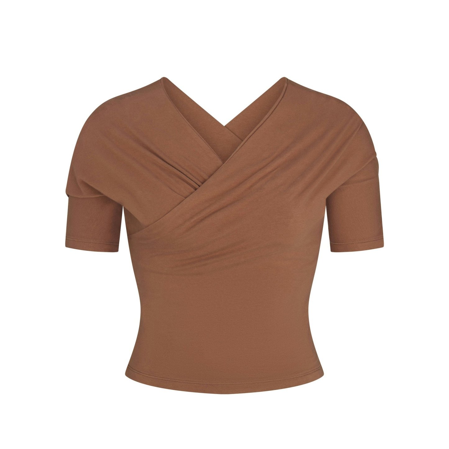 COTTON JERSEY WRAP TOP - JASPER - image 7