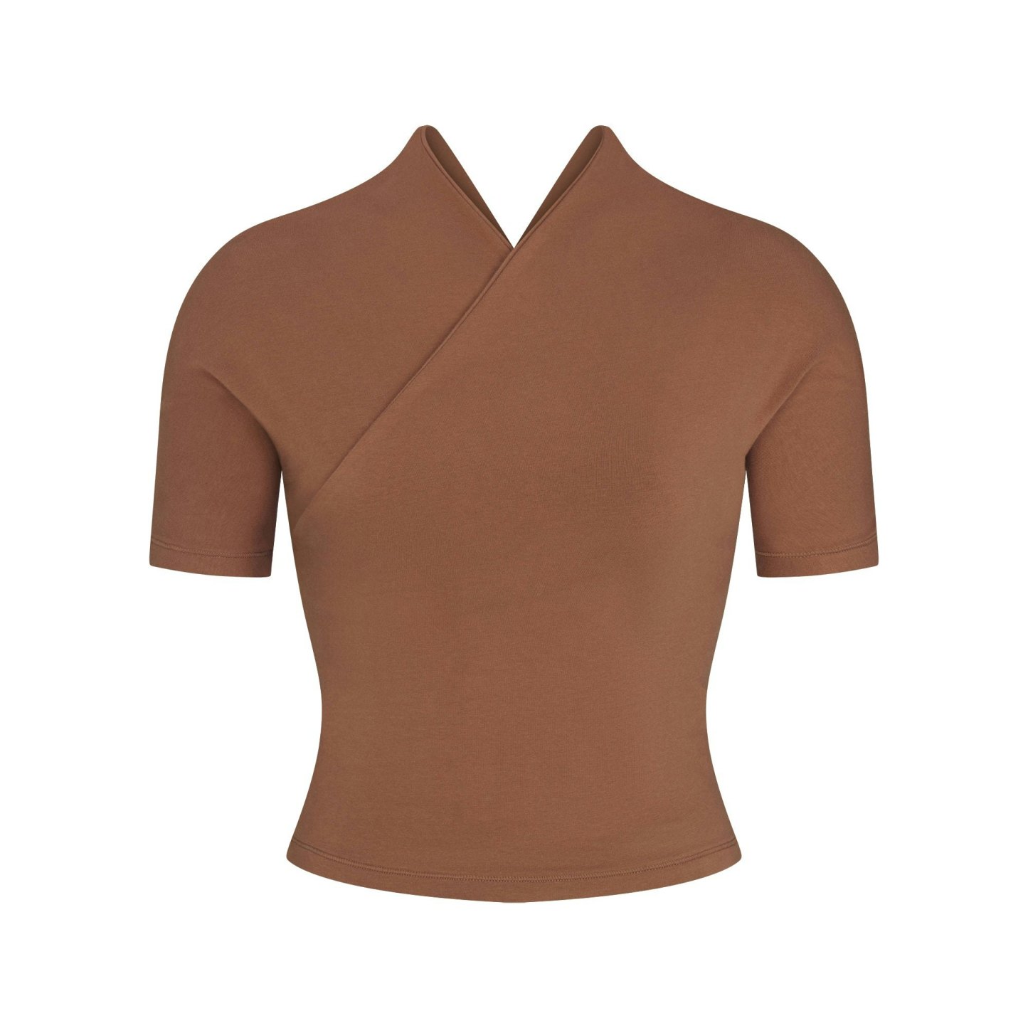 COTTON JERSEY WRAP TOP - JASPER - image 5