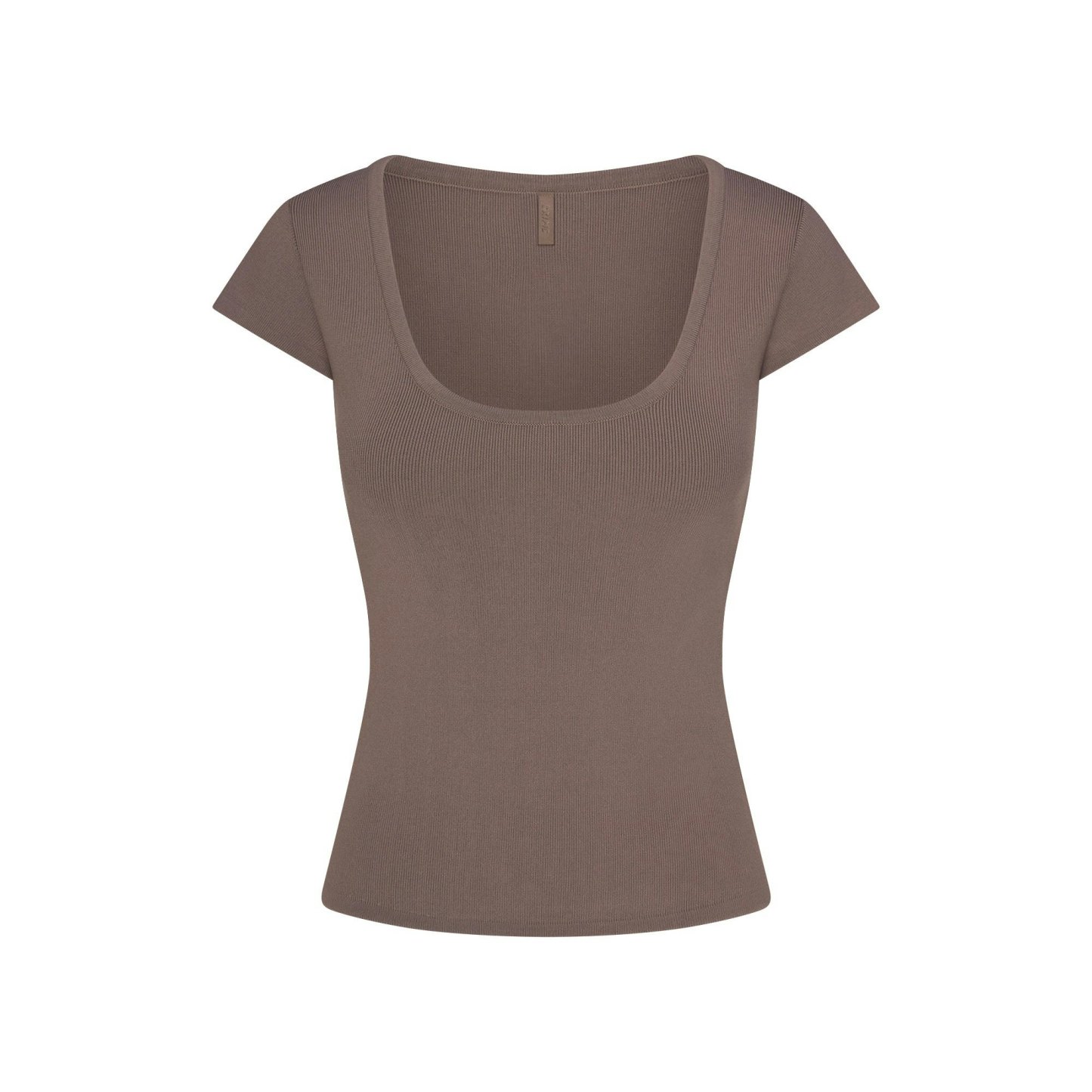 REFINED KNIT SCOOP NECK TOP - AMETHYST - image 4