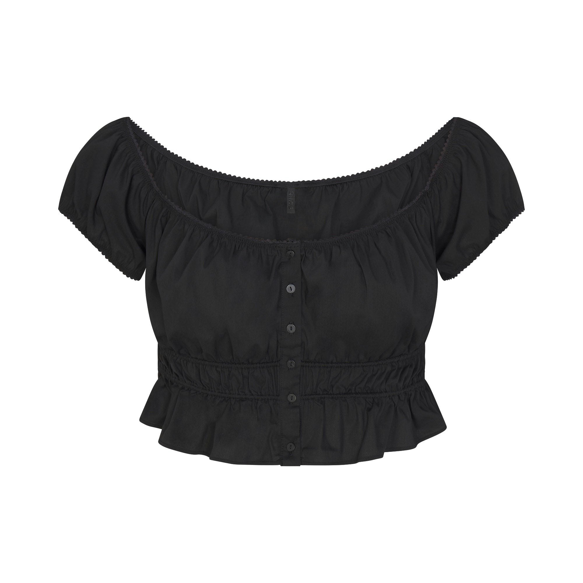 POPLIN APPAREL OFF THE SHOULDER TOP - ONYX - image 15