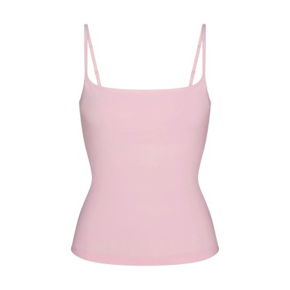 COTTON JERSEY SCOOP NECK CAMI - CHERRY BLOSSOM - image 14