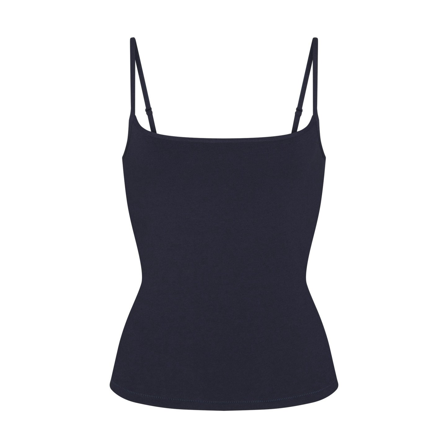 COTTON JERSEY SCOOP NECK CAMI - NAVY - image 19
