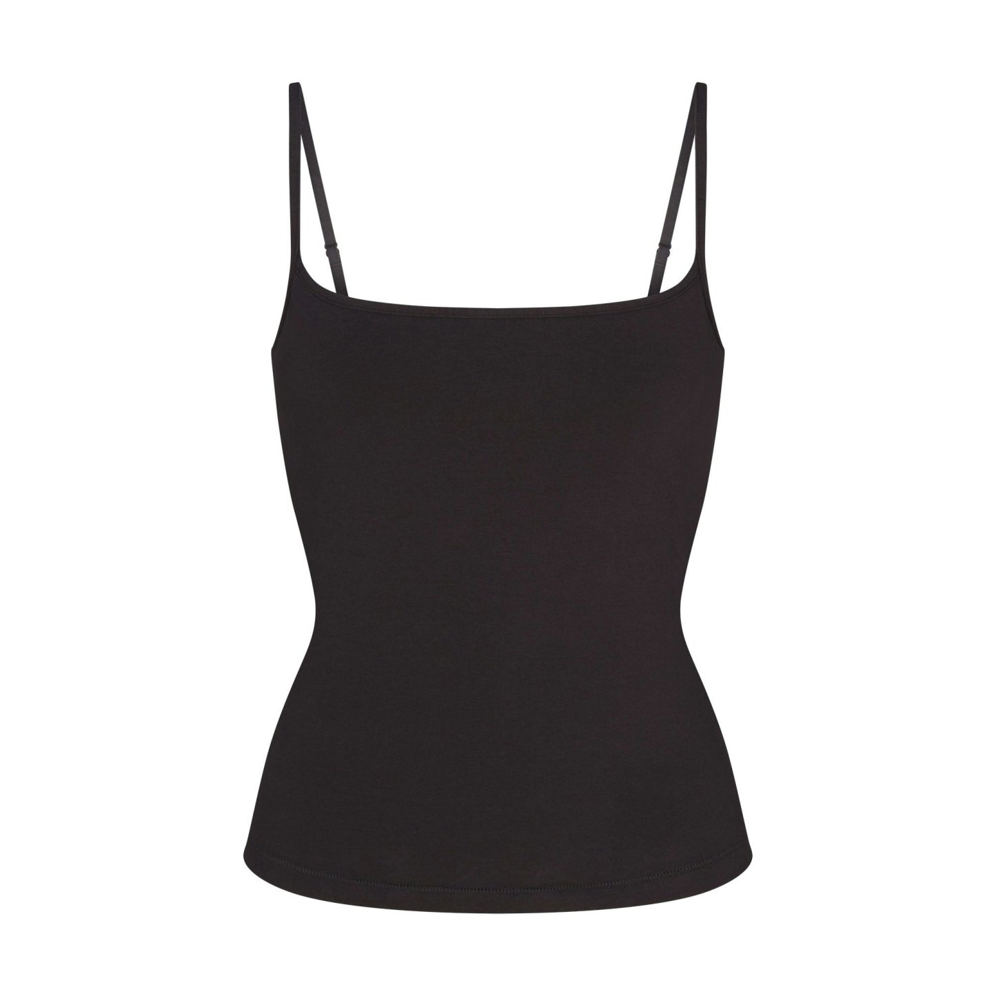 COTTON JERSEY SCOOP NECK CAMI - SOOT - image 53
