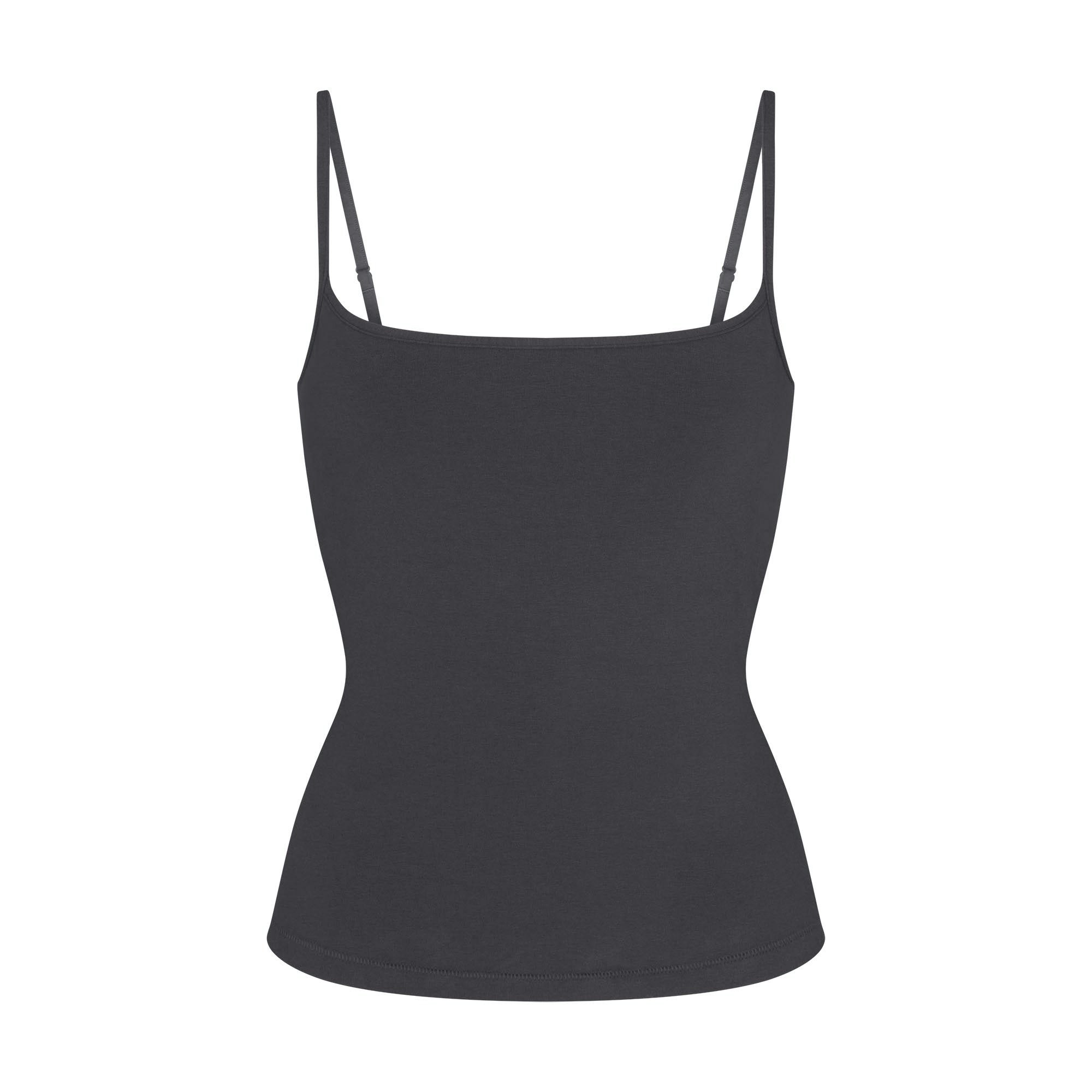 COTTON JERSEY SCOOP NECK CAMI - ASH - image 30