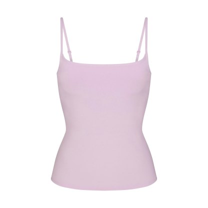 COTTON JERSEY SCOOP NECK CAMI - SUGAR PLUM - image 24