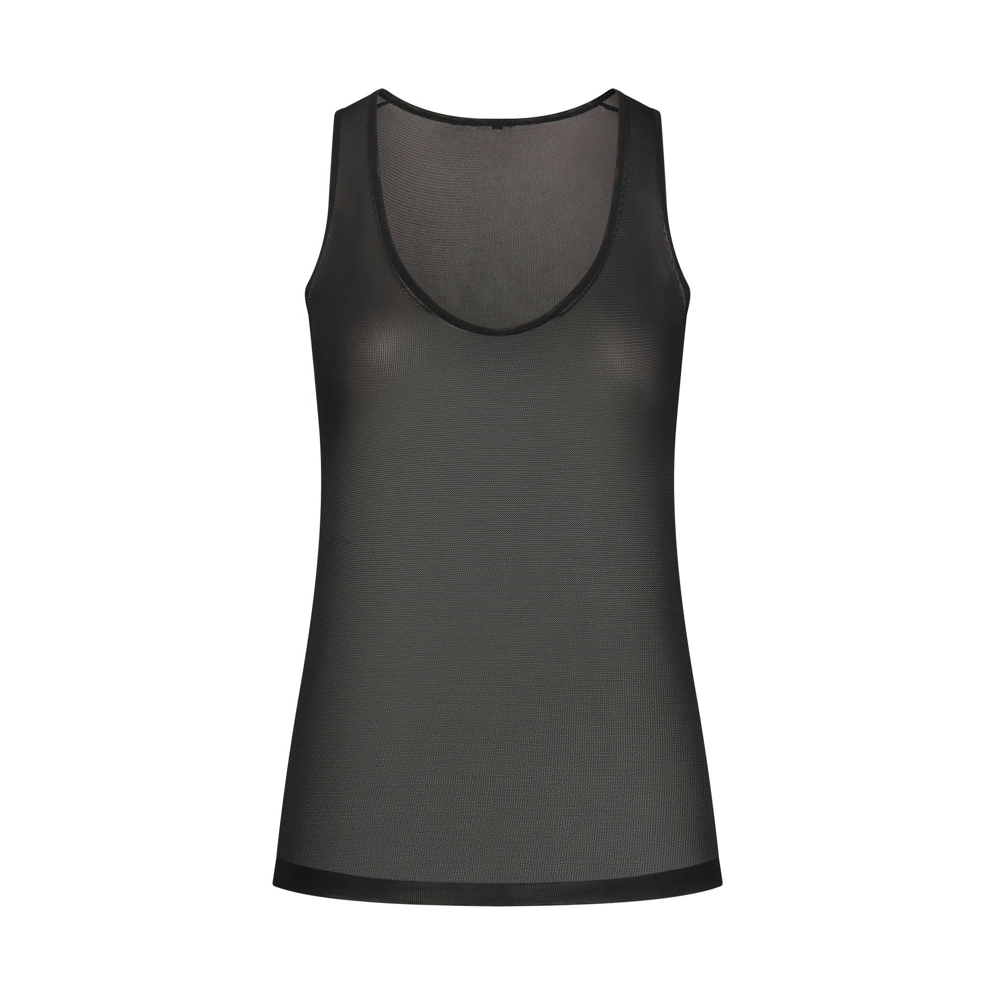 SLINKY KNIT SCOOP LONG TANK - OBSIDIAN - image 16