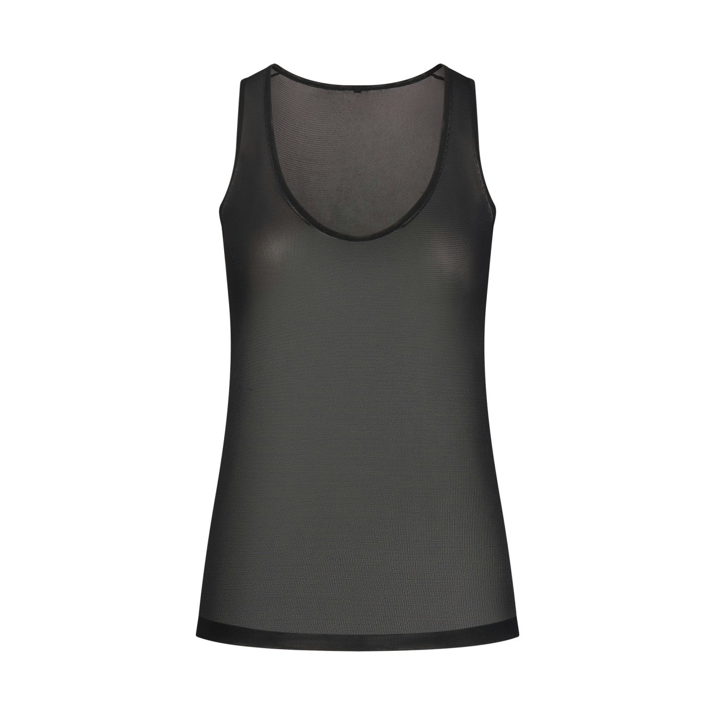 SLINKY KNIT SCOOP LONG TANK - OBSIDIAN - image 16
