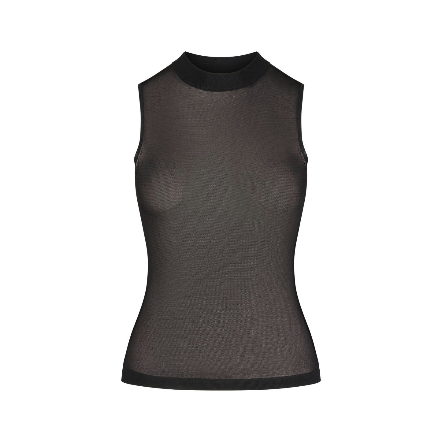 SLINKY KNIT MOCK NECK TANK - OBSIDIAN - image 17