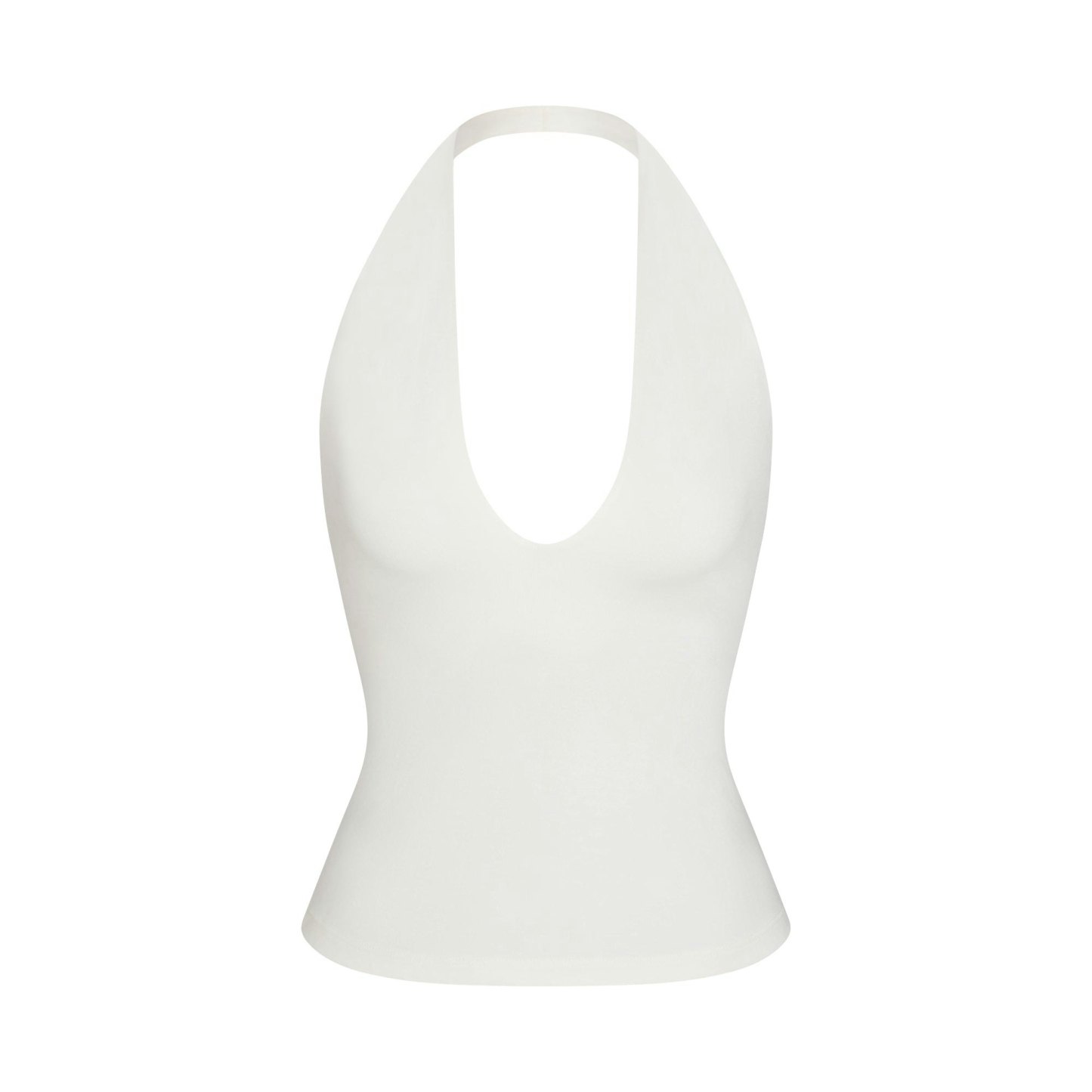 SMOOTH LAYERS HALTER TOP - EGRET - image 6
