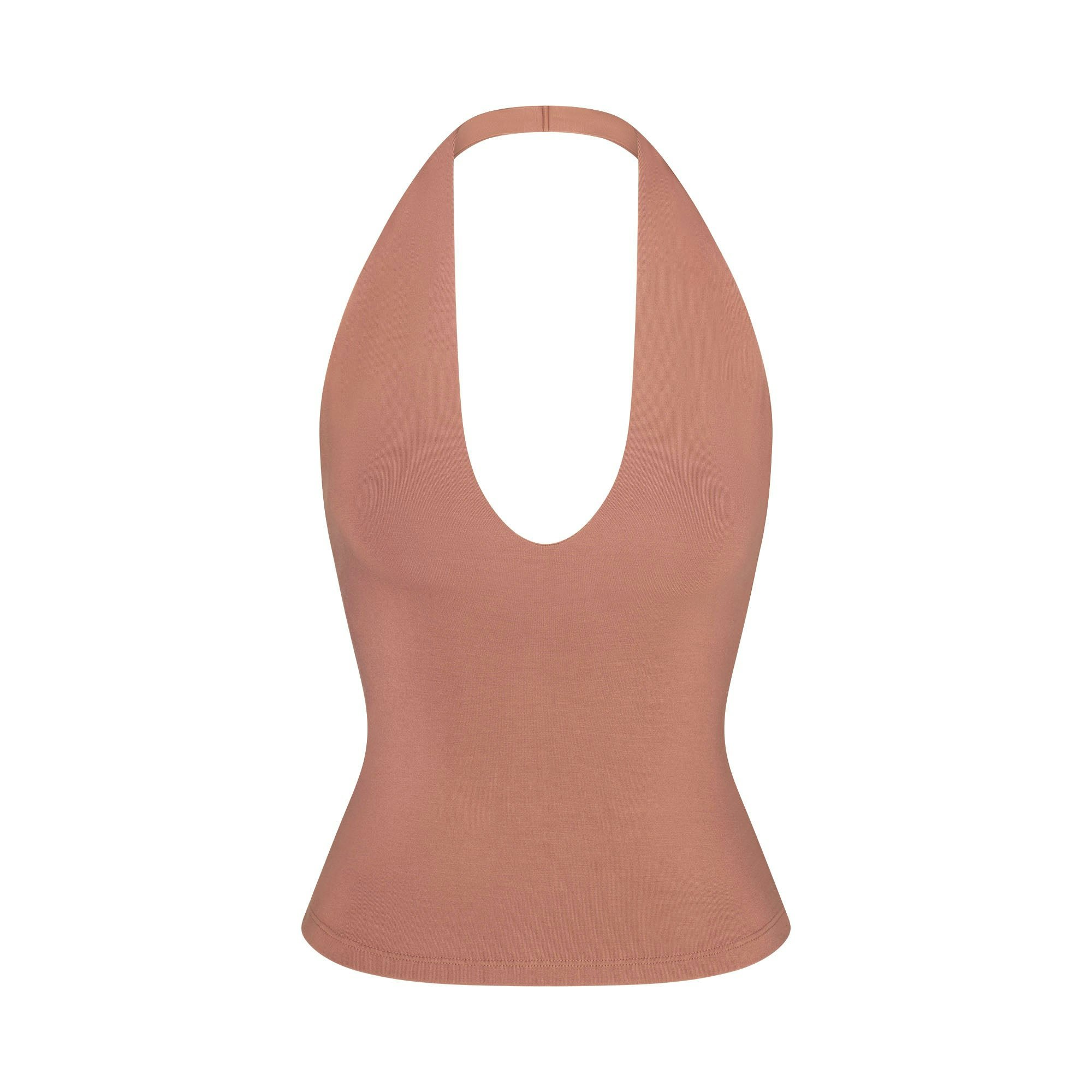 SMOOTH LAYERS HALTER TOP - NUTMEG - image 19
