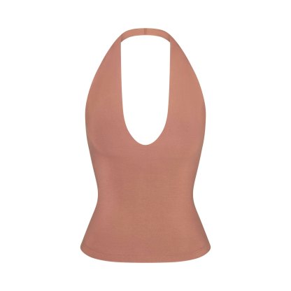 SMOOTH LAYERS HALTER TOP - NUTMEG - image 19