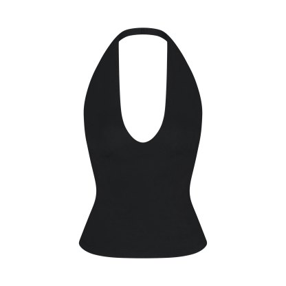 SMOOTH LAYERS HALTER TOP - OBSIDIAN - image 5