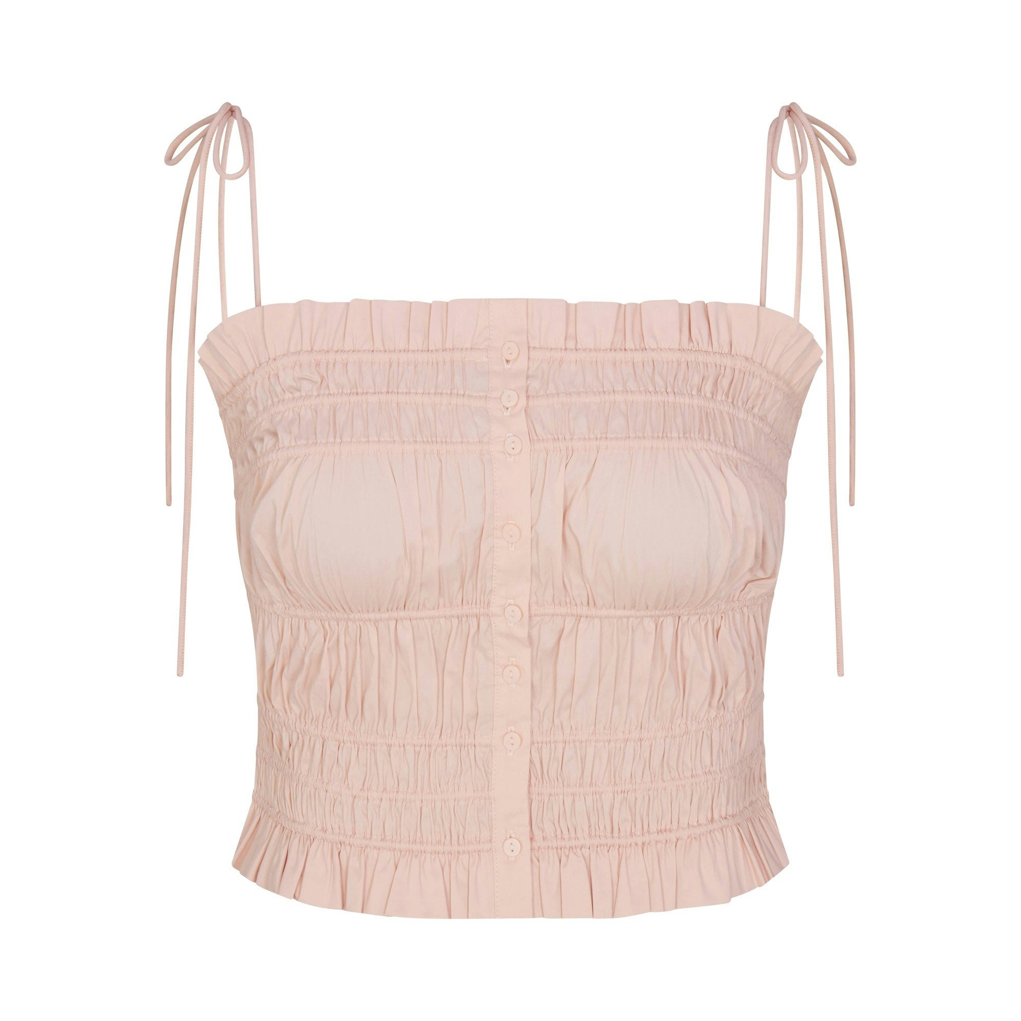 POPLIN APPAREL RUFFLE CAMI - DUSTY PINK - image 5