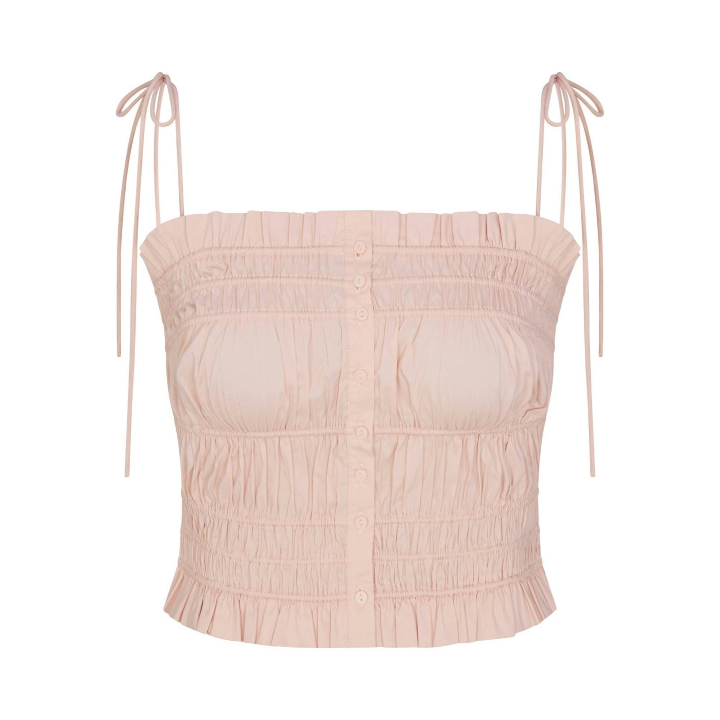 POPLIN APPAREL RUFFLE CAMI - DUSTY PINK - image 5