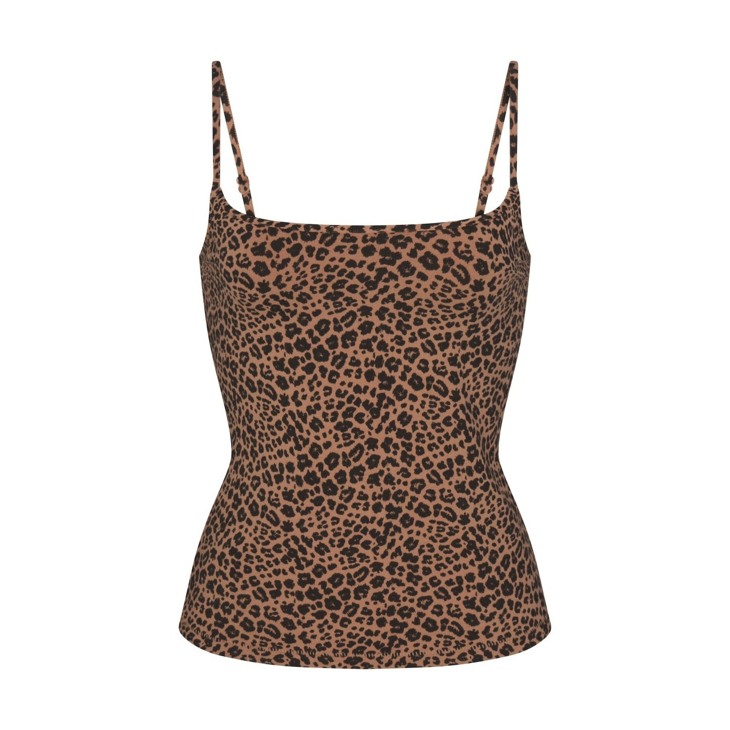 COTTON JERSEY SCOOP NECK CAMI - SIENNA NATURAL LEOPARD - image 6