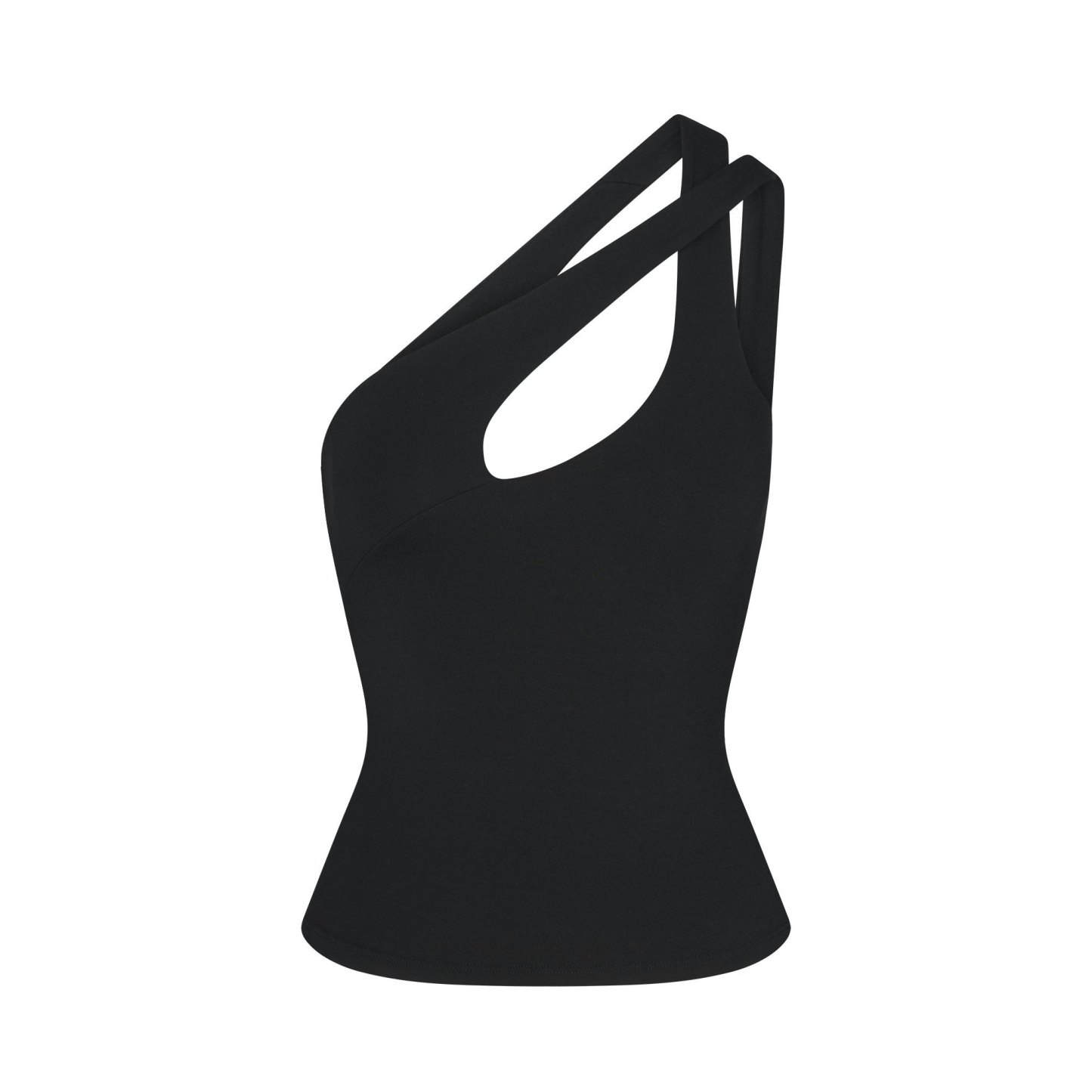 SMOOTH LAYERS ONE SHOULDER TOP - OBSIDIAN - image 10