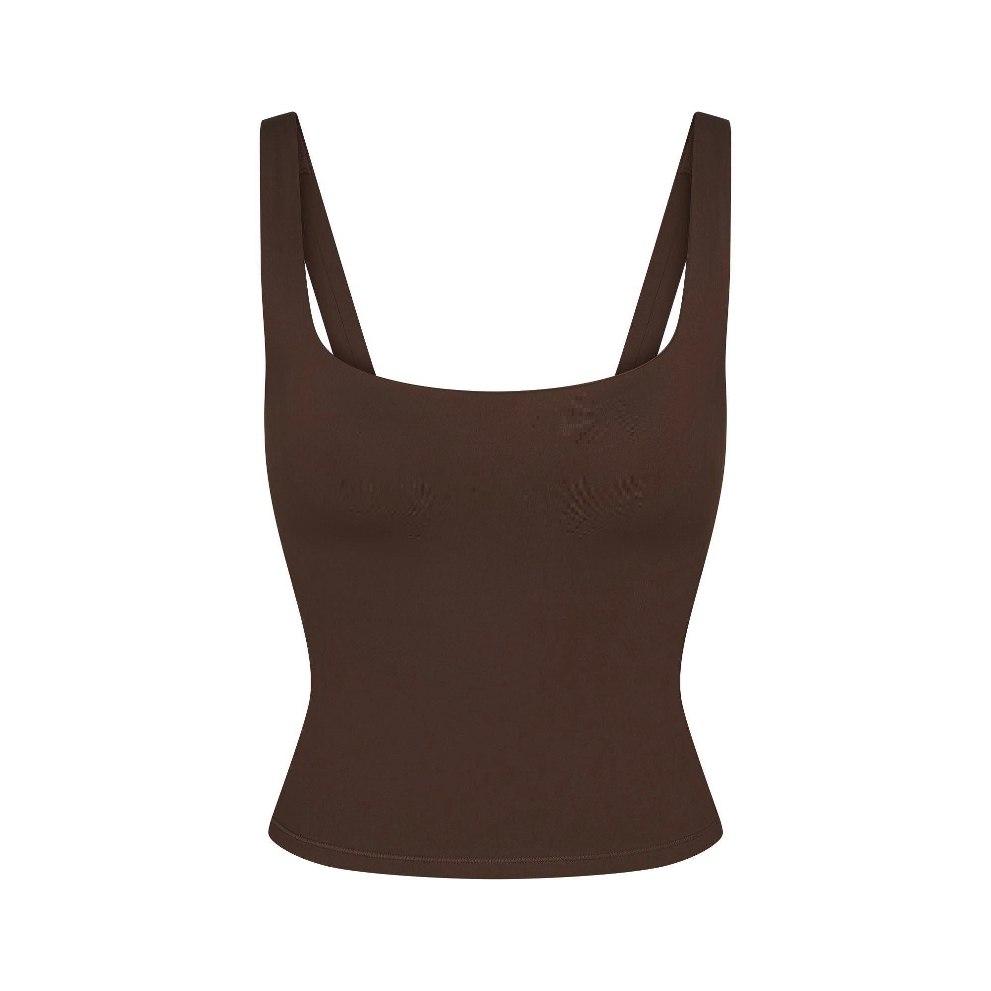 NikeSKIMS MATTE SQUARE NECK TANK - DARK SEPIA - image 20