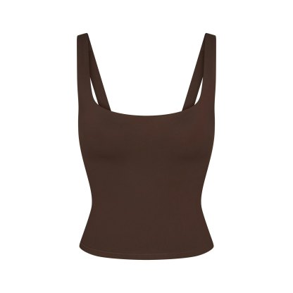 NikeSKIMS MATTE SQUARE NECK TANK - DARK SEPIA - image 20
