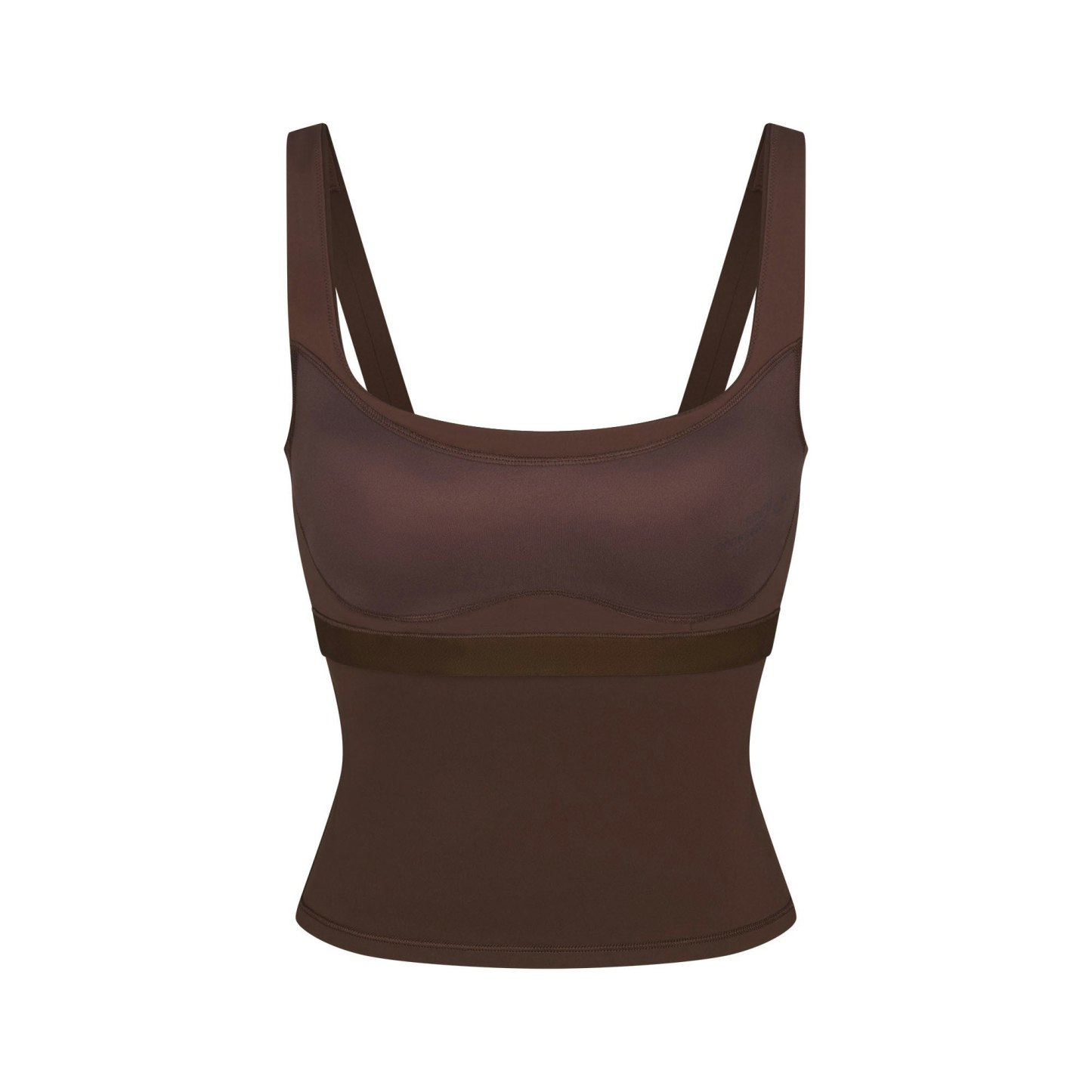 NikeSKIMS MATTE SQUARE NECK TANK - DARK SEPIA - image 21