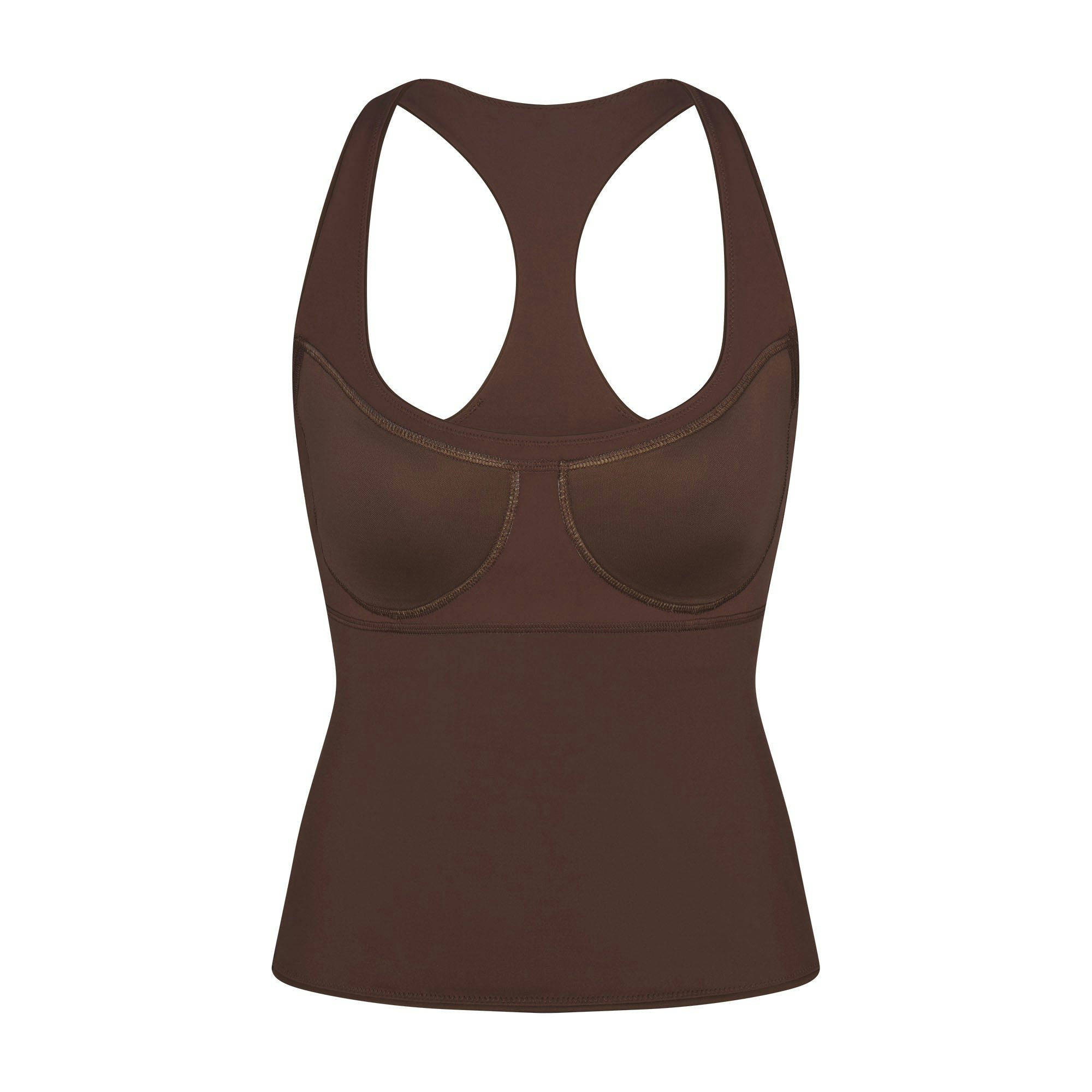 NikeSKIMS MATTE RACER BACK TANK - DARK SEPIA - image 17