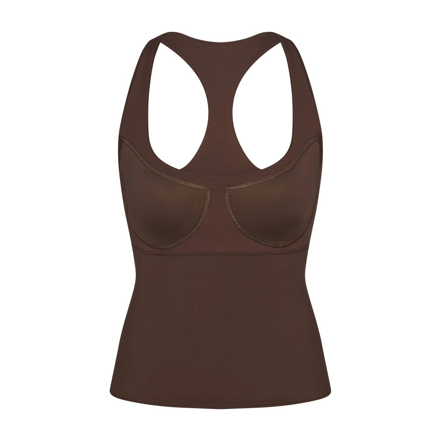 NikeSKIMS MATTE RACER BACK TANK - DARK SEPIA - image 17