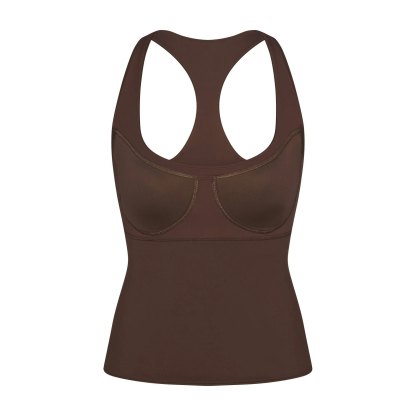 NikeSKIMS MATTE RACER BACK TANK - DARK SEPIA - image 17