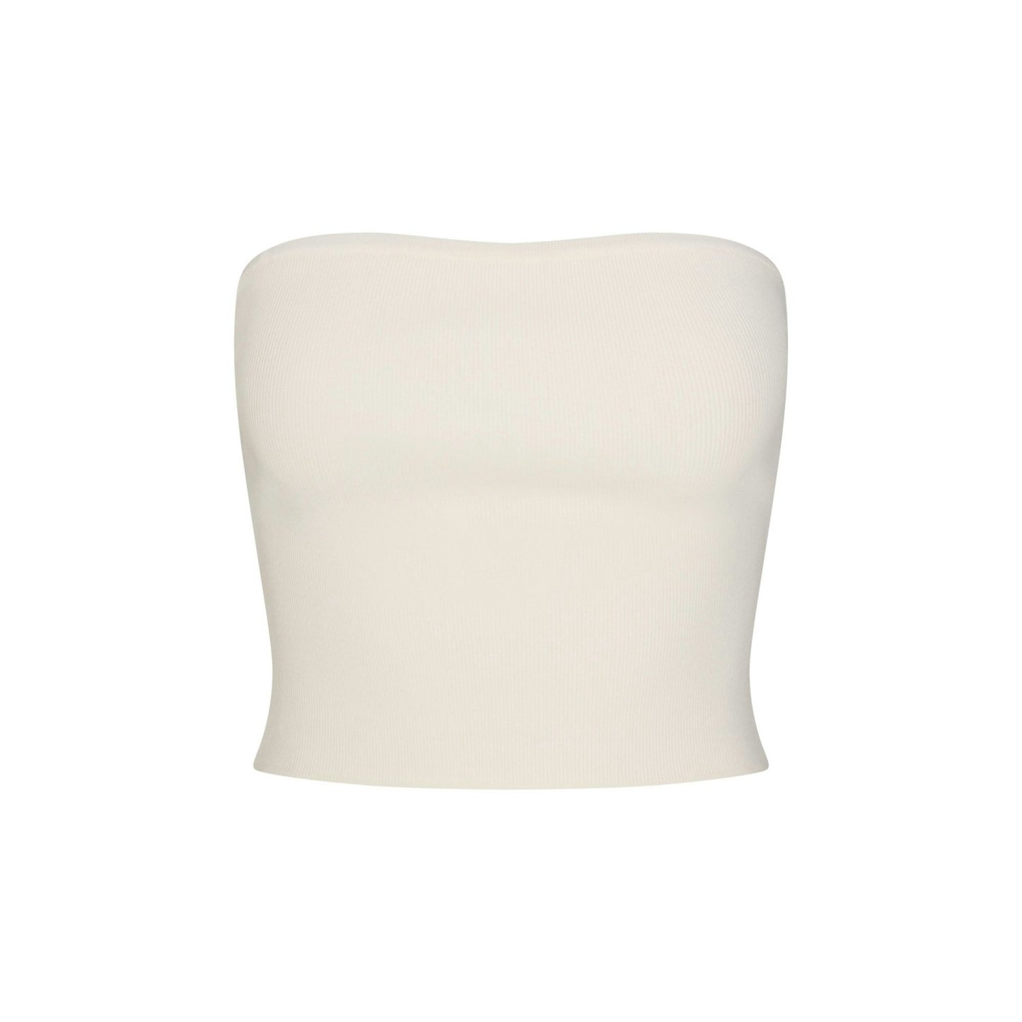 REFINED KNIT TUBE TOP - EGRET - image 13