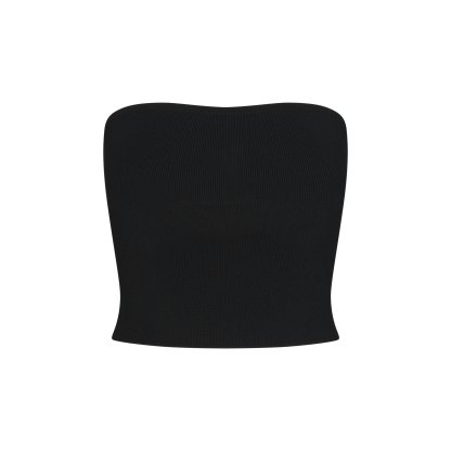 REFINED KNIT TUBE TOP - OBSIDIAN - image 9